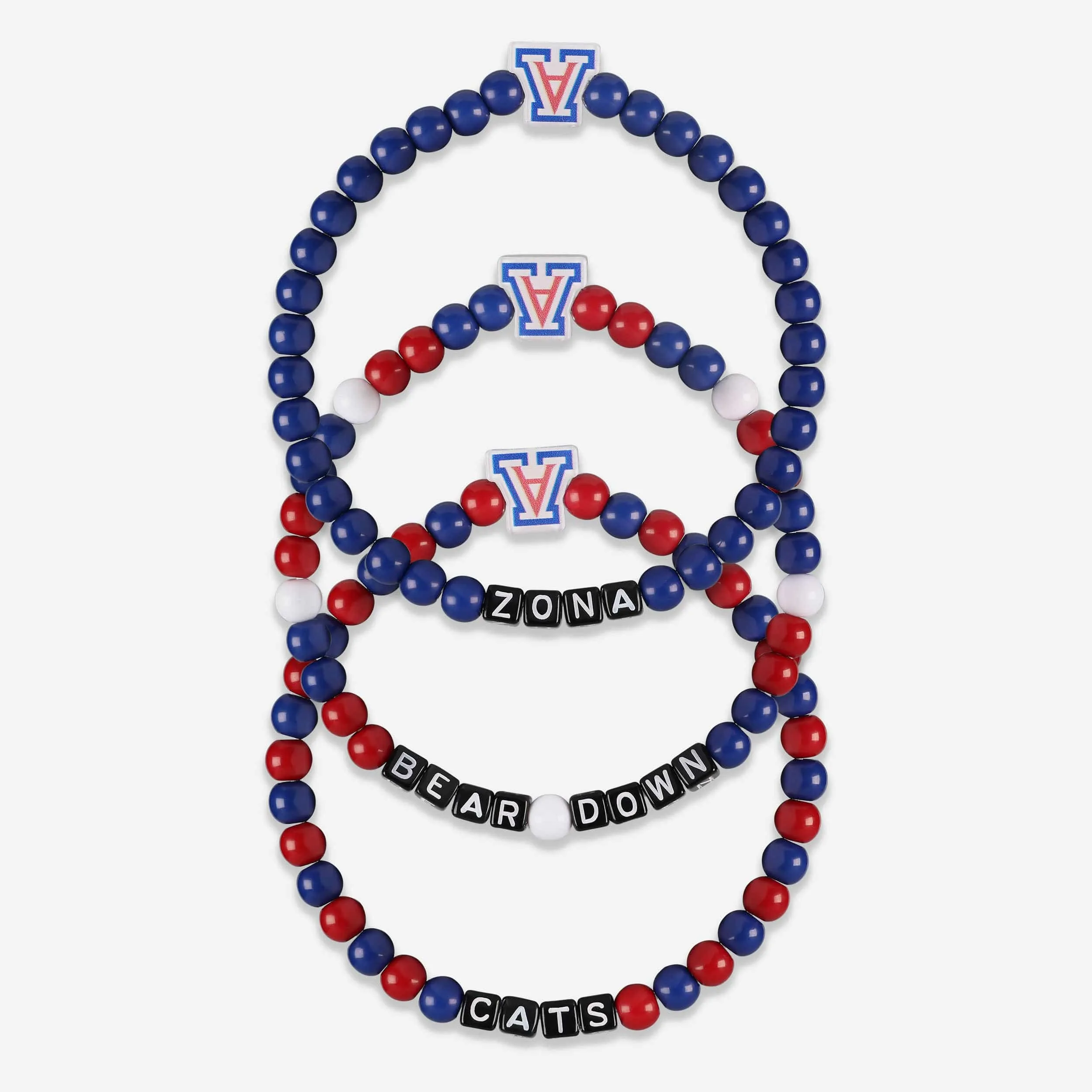 Arizona Wildcats 3 Pack Beaded Friendship Bracelet