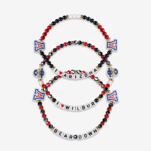 Arizona Wildcats 3 Pack Friendship Bracelet