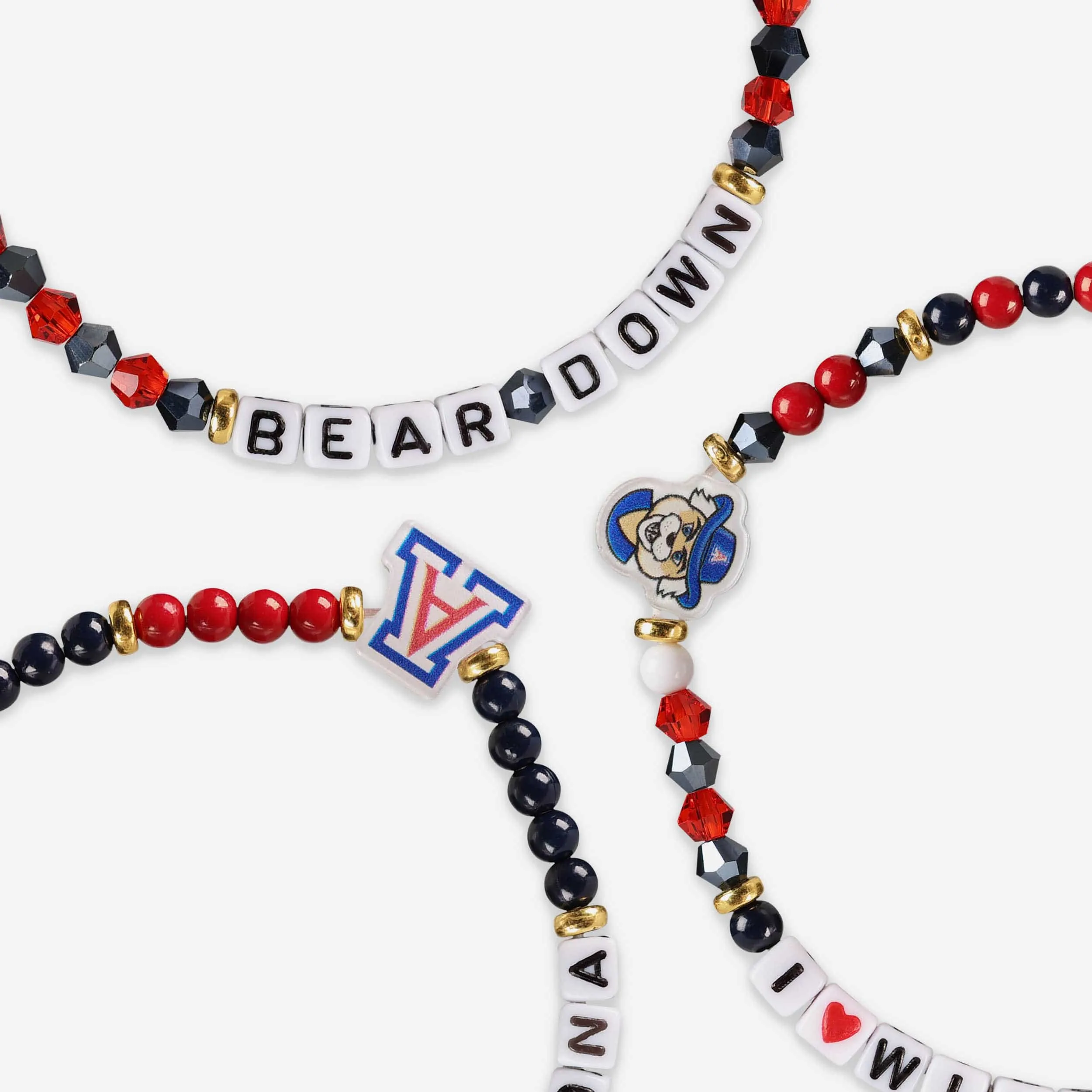 Arizona Wildcats 3 Pack Friendship Bracelet
