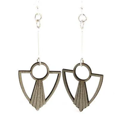 Art Deco Anchor Fan Earrings #1482