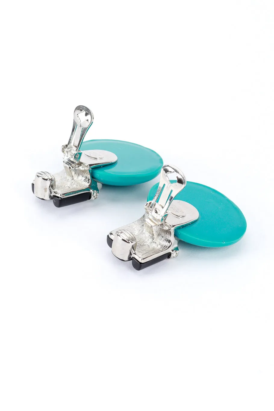 Art Deco Disc Crystal Earrings