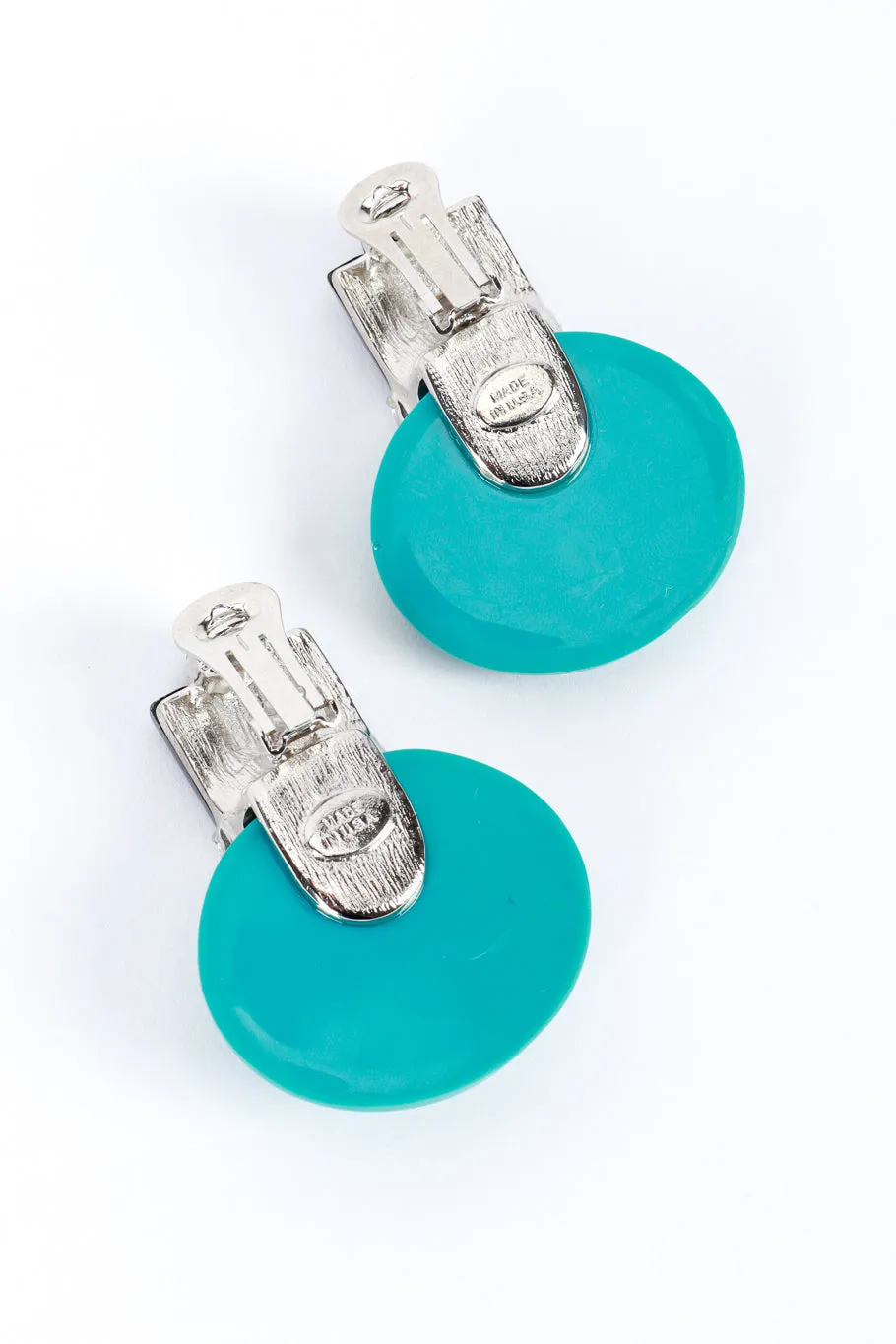 Art Deco Disc Crystal Earrings