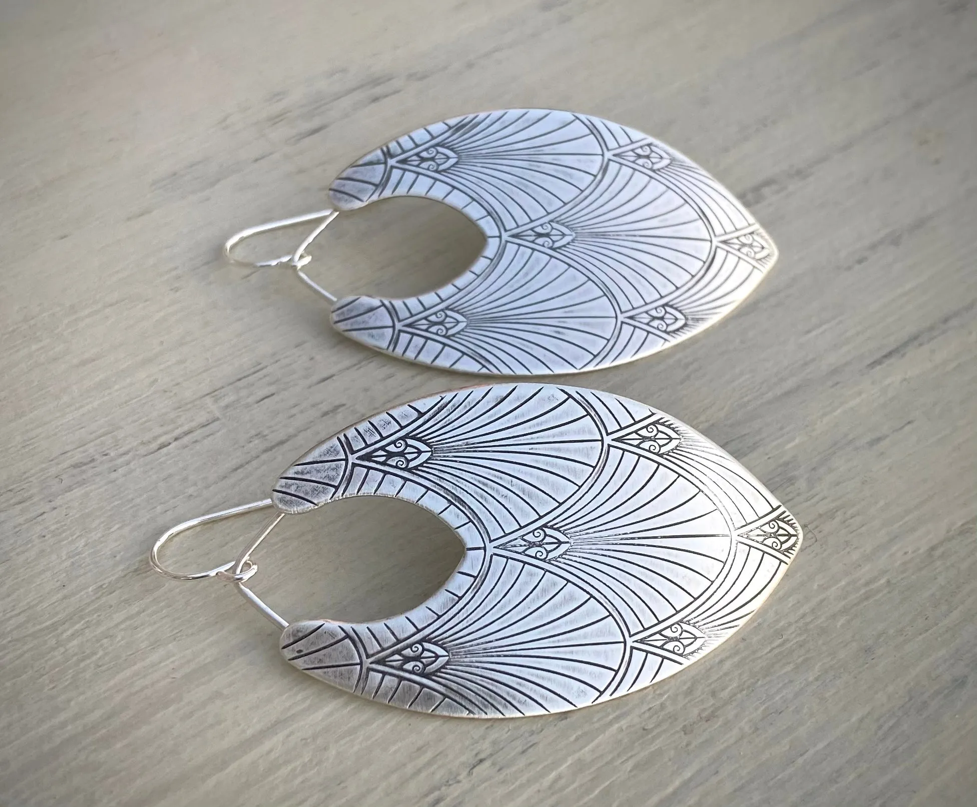 Art Deco Drop Earrings~