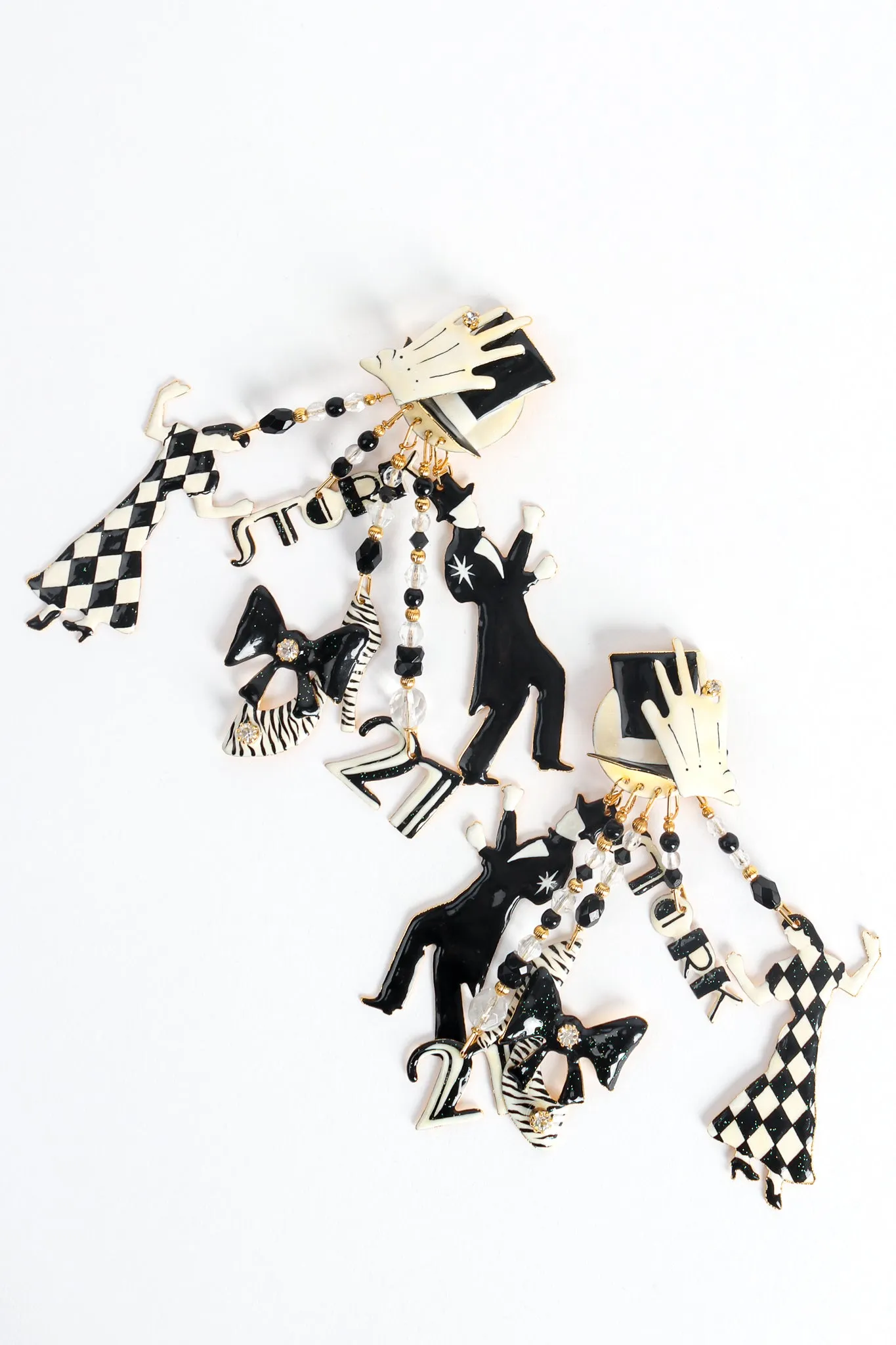 Art Deco Golden Age Nightclub Earrings