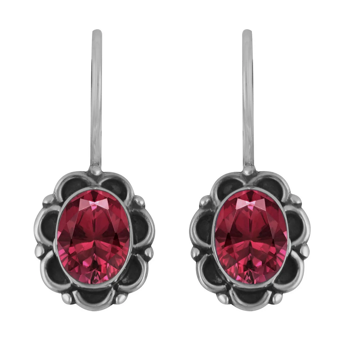 Art Deco Multi Choice Gemstone 925 Sterling Silver Earring