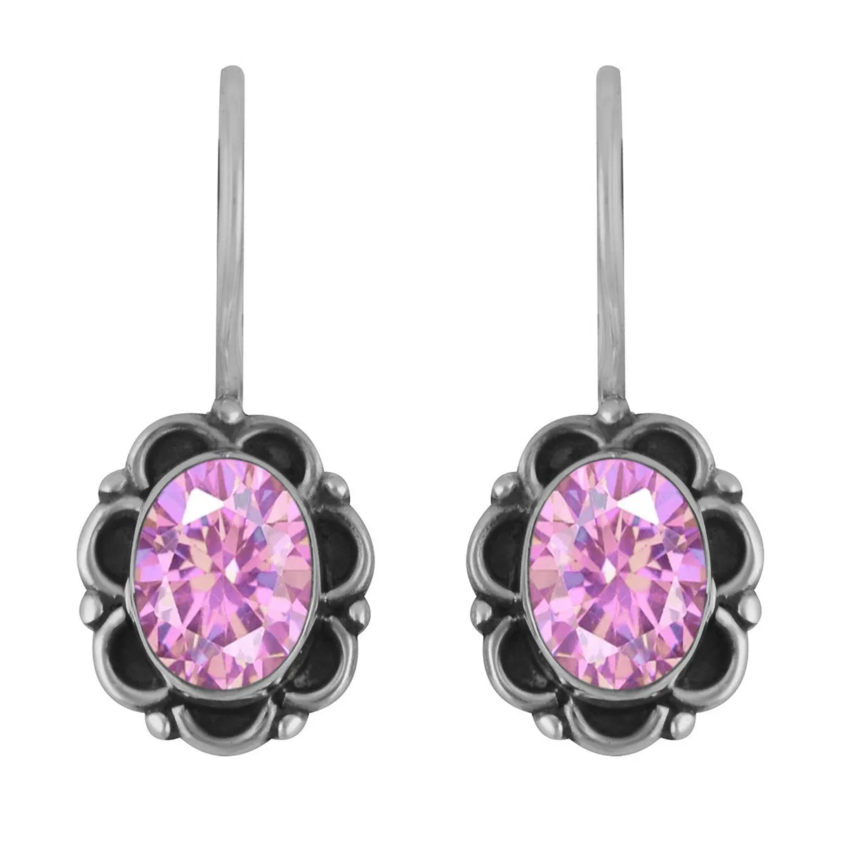 Art Deco Multi Choice Gemstone 925 Sterling Silver Earring