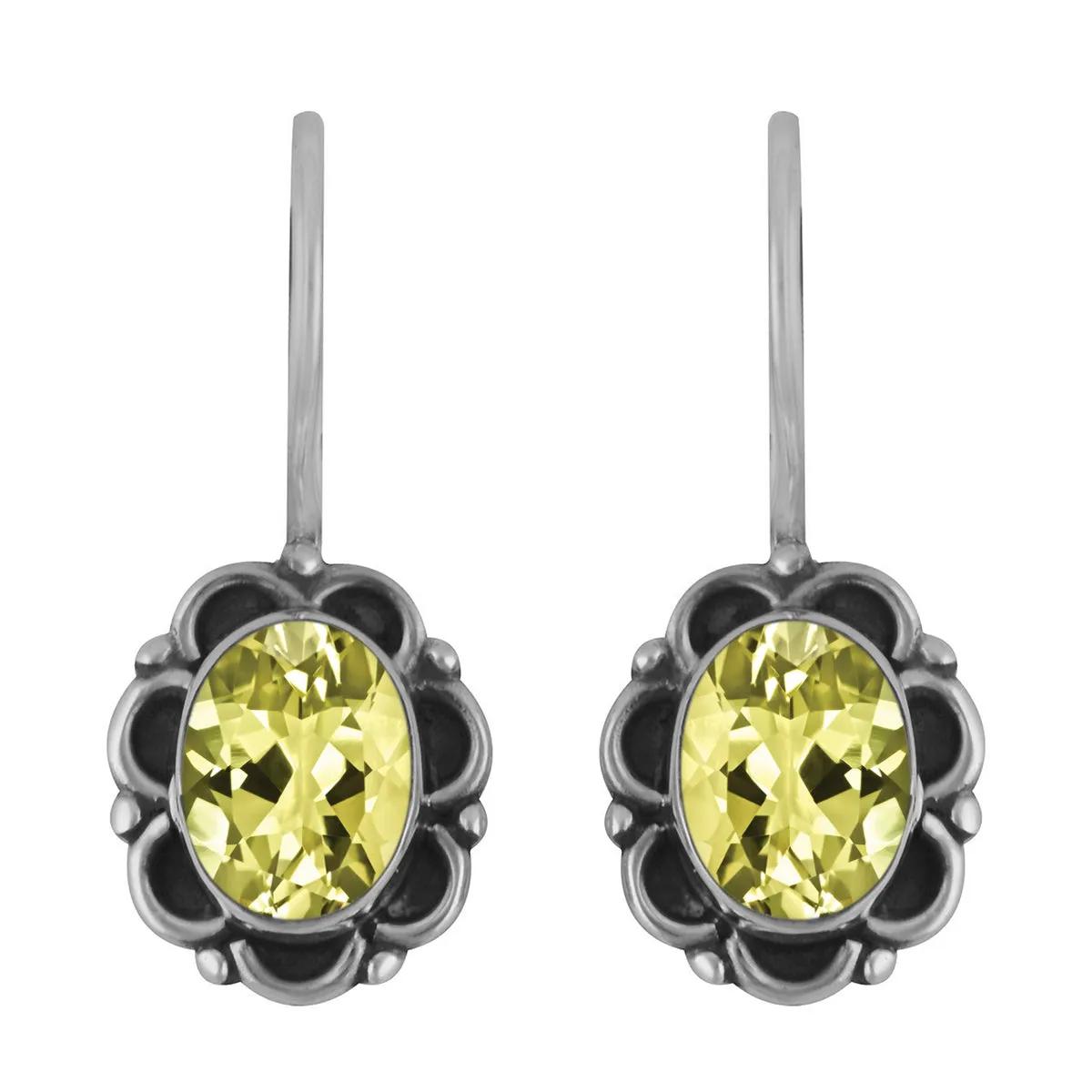 Art Deco Multi Choice Gemstone 925 Sterling Silver Earring