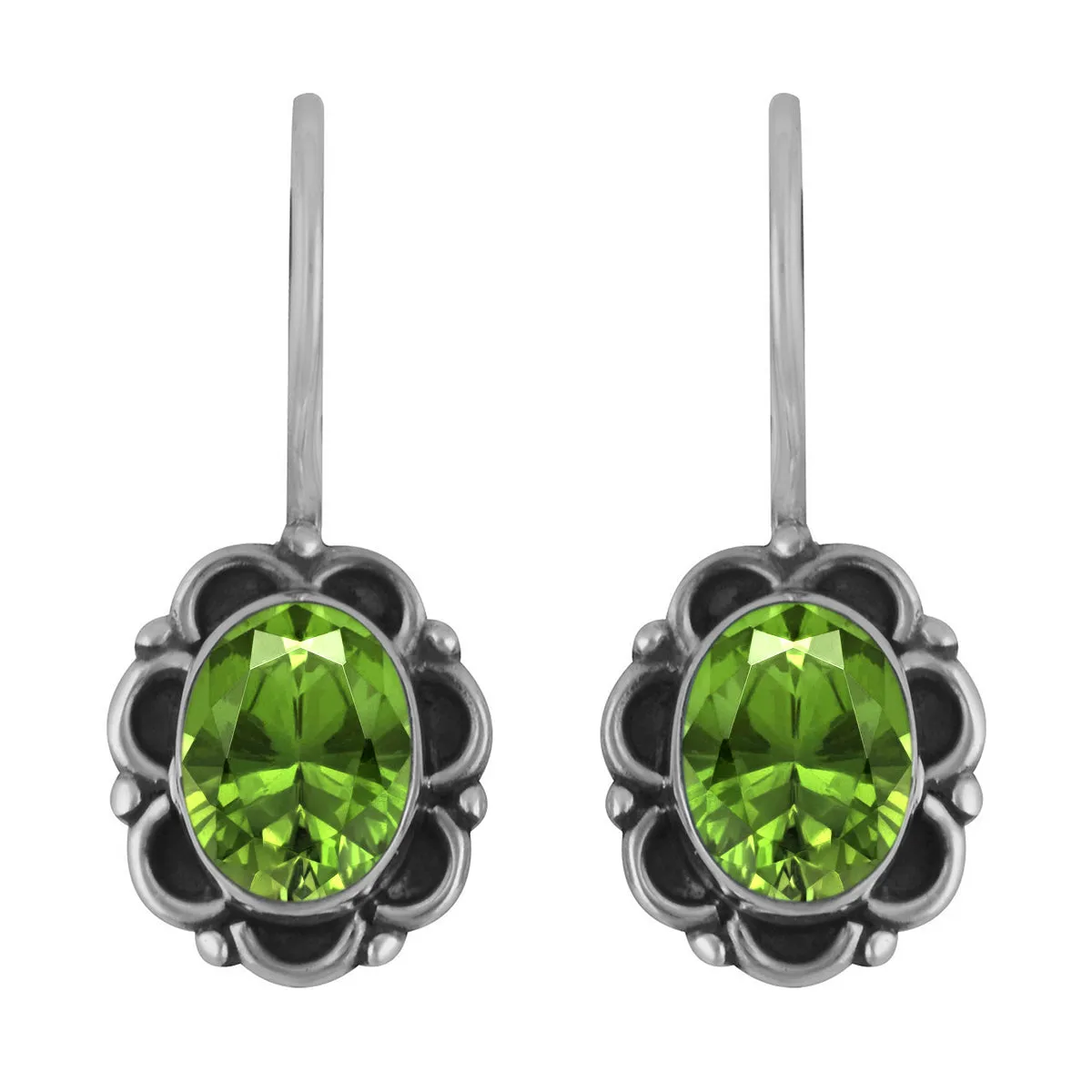 Art Deco Multi Choice Gemstone 925 Sterling Silver Earring