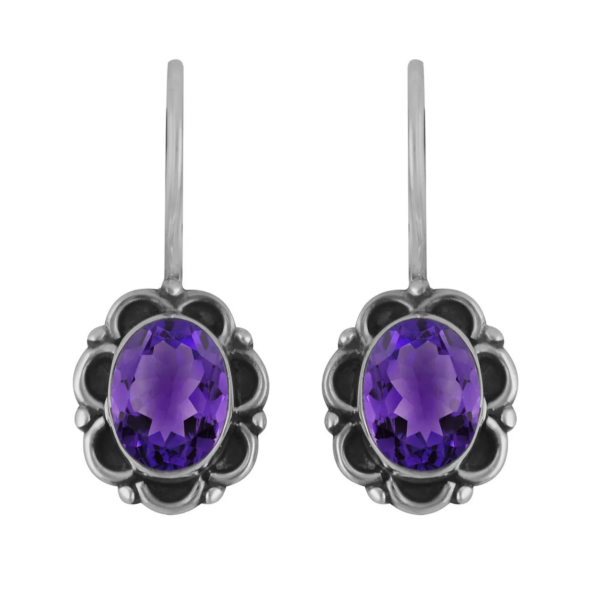 Art Deco Multi Choice Gemstone 925 Sterling Silver Earring