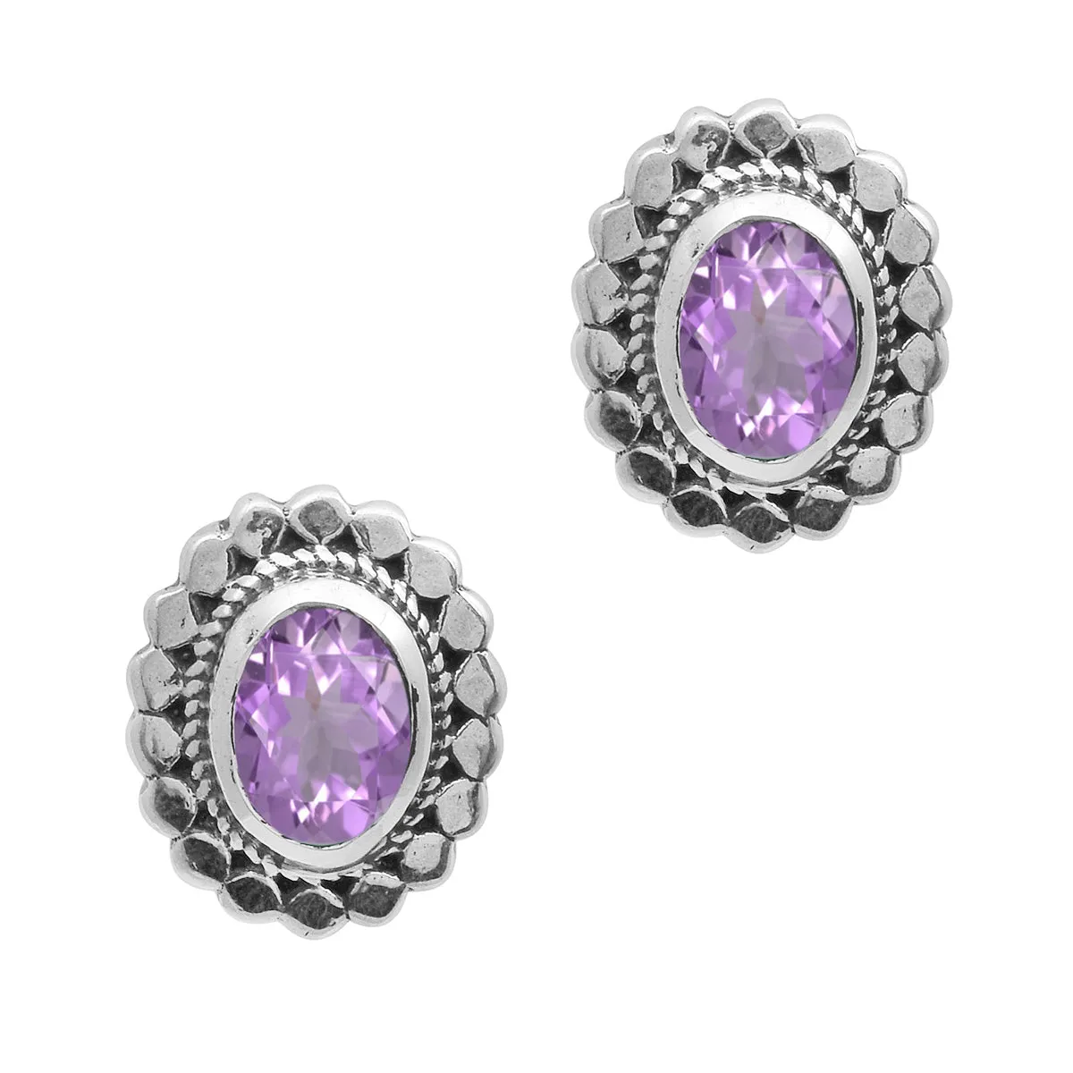 Art Deco Oval Shape Multi Choice Gemstone 925 Sterling Silver Earring