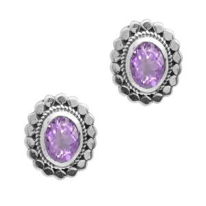 Art Deco Oval Shape Multi Choice Gemstone 925 Sterling Silver Earring