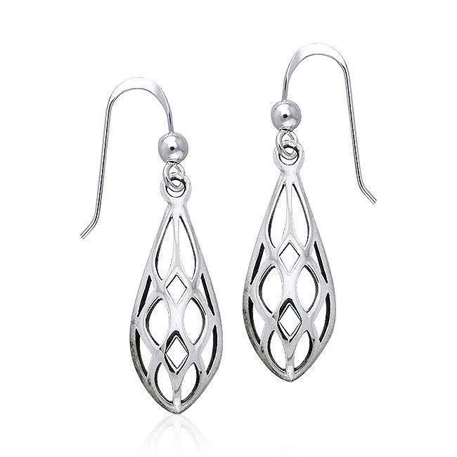Art Deco Sterling Silver Earrings TE946
