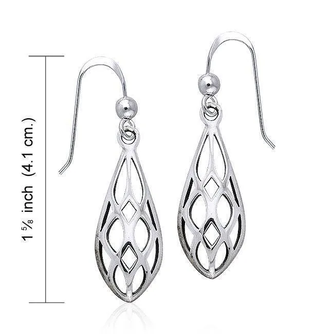 Art Deco Sterling Silver Earrings TE946
