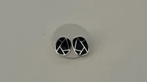 Art Deco Studs - Black Onyx