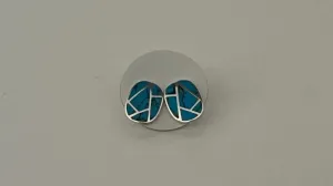 Art Deco Studs - Turquoise