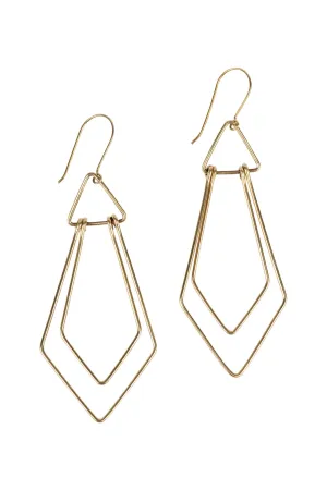 Art Deco Wire Earrings