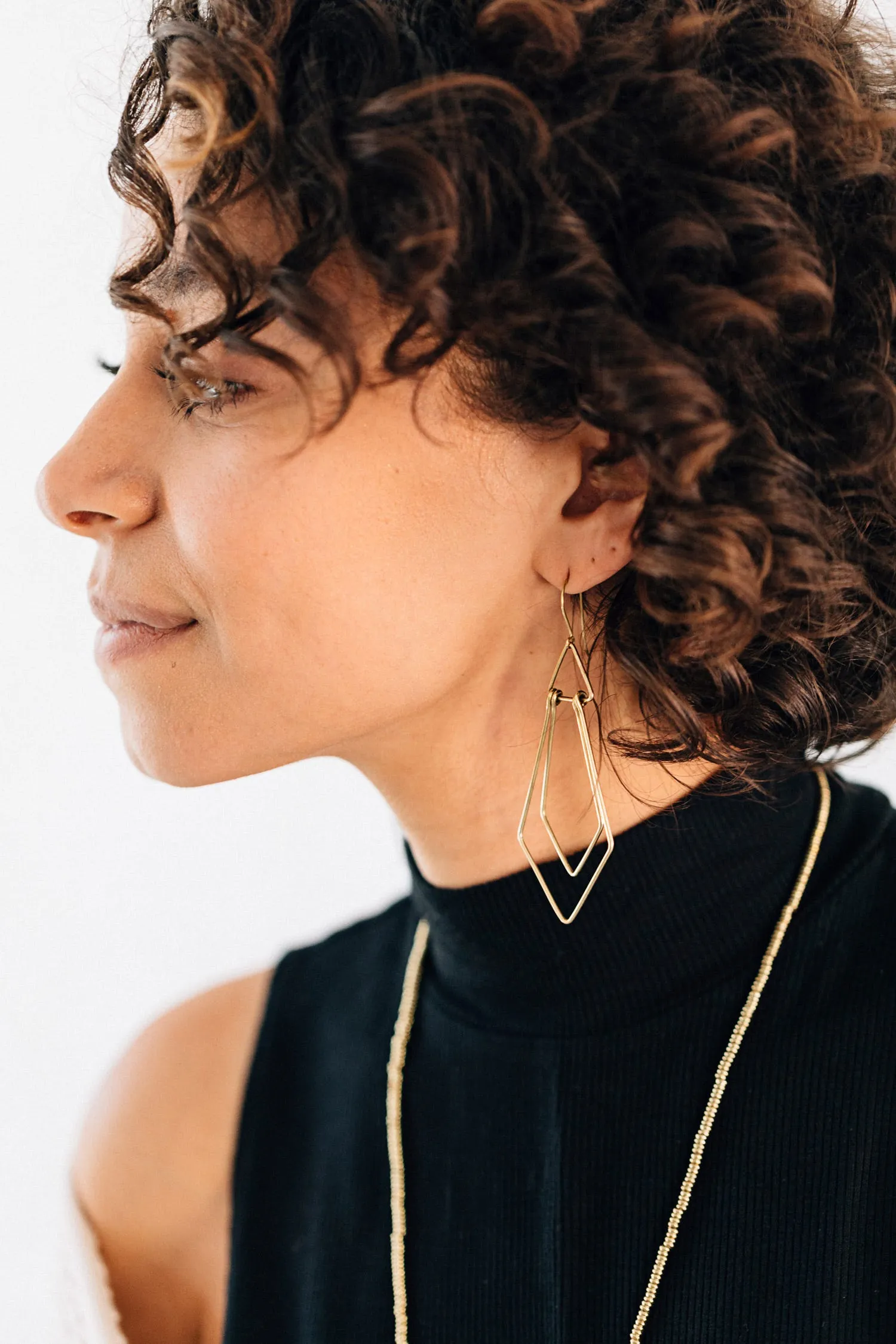 Art Deco Wire Earrings