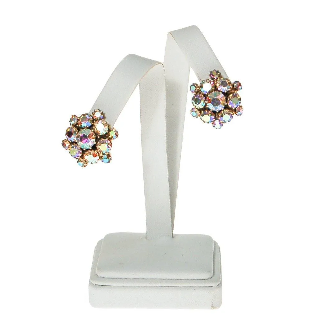 Aurora Borealis Rhinestone Earrings