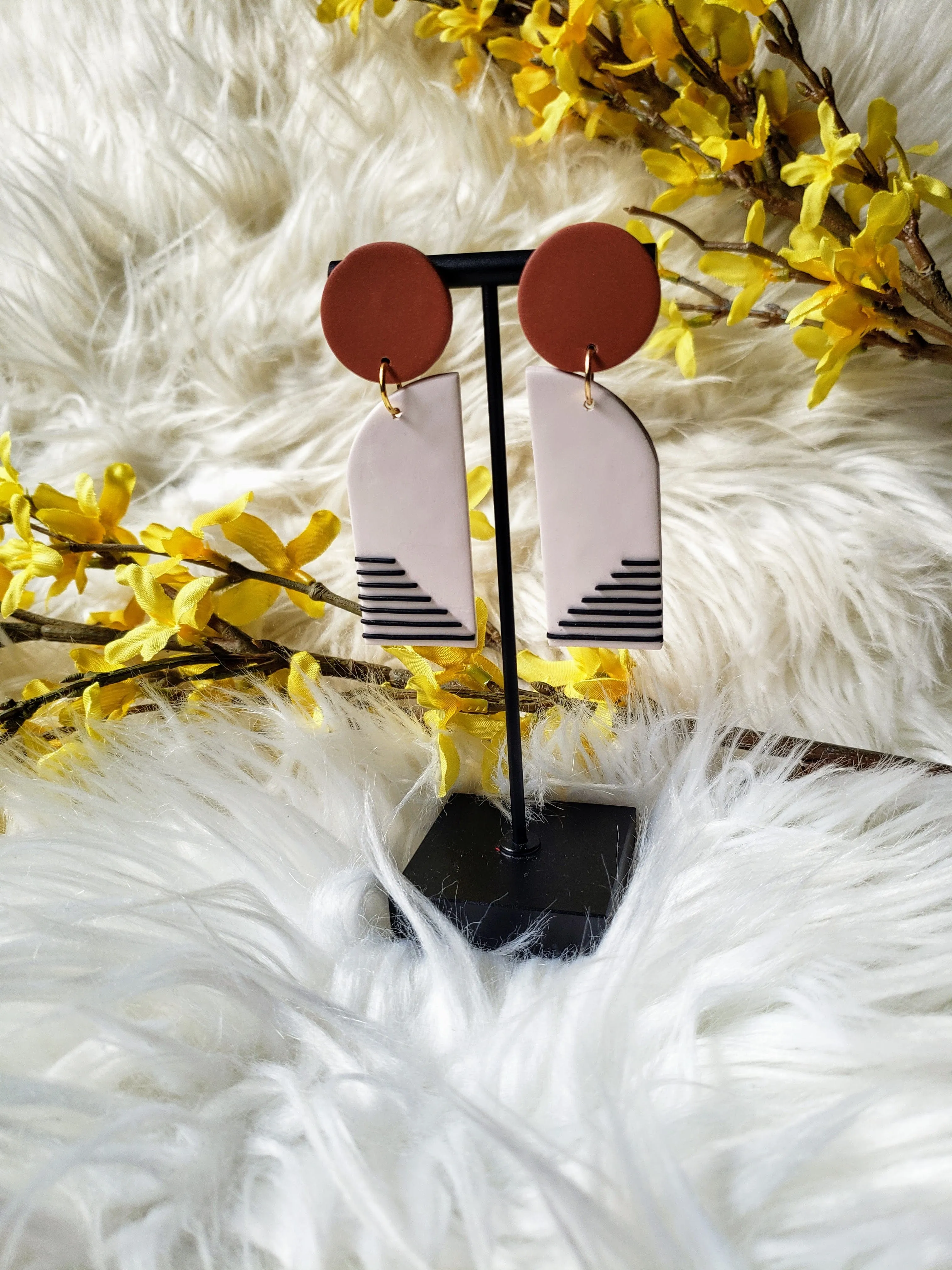 Autumn Art Deco Earrings
