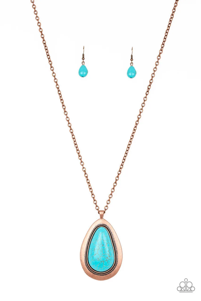 BADLAND to the Bone Copper Paparazzi Necklace