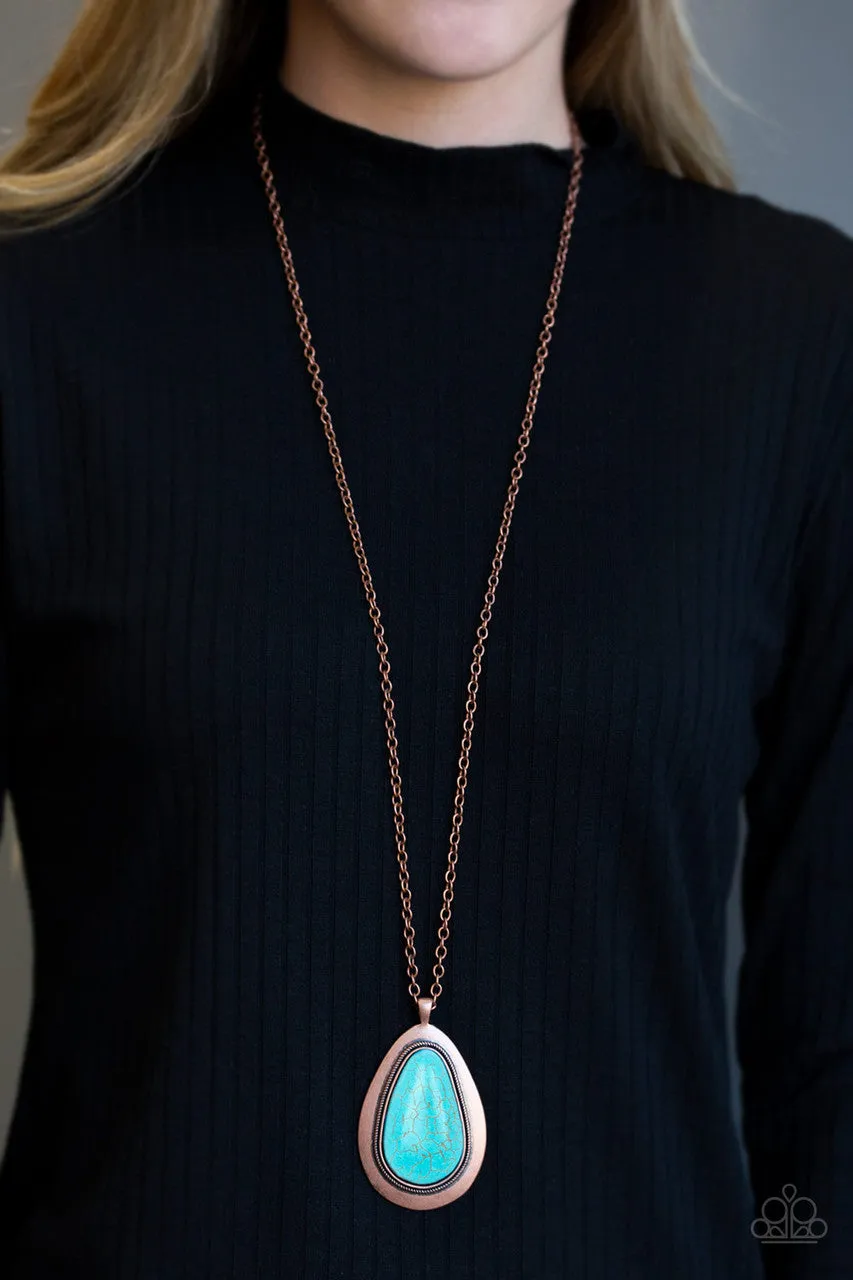 BADLAND to the Bone Copper Paparazzi Necklace