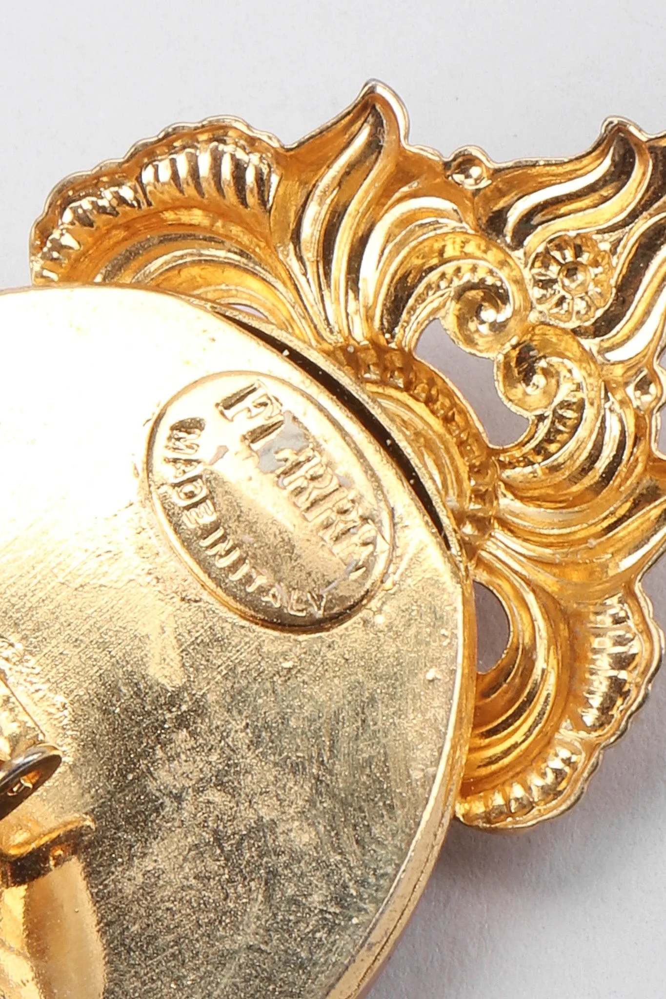 Baroque Relief Portrait Earrings