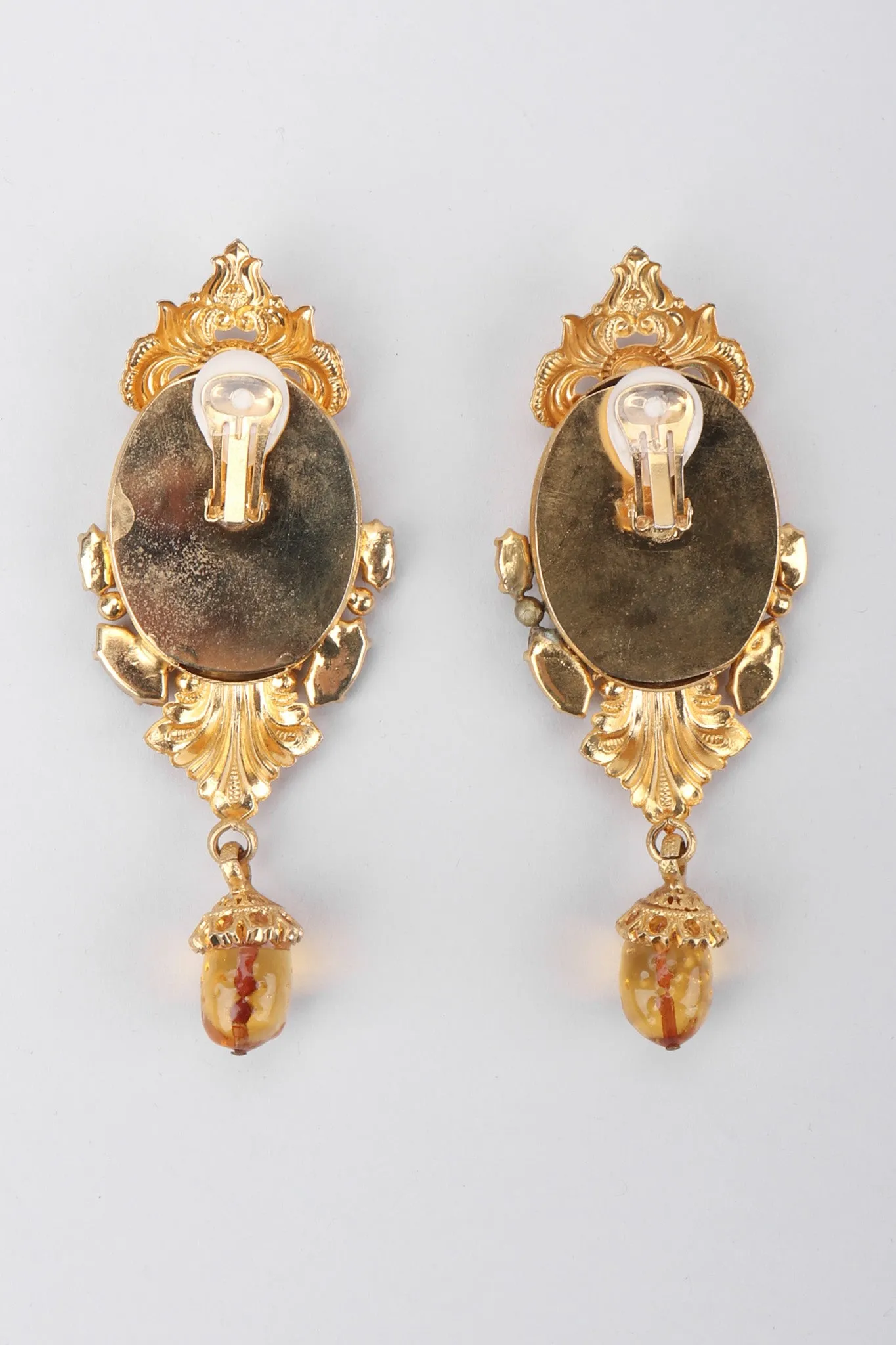 Baroque Relief Portrait Earrings