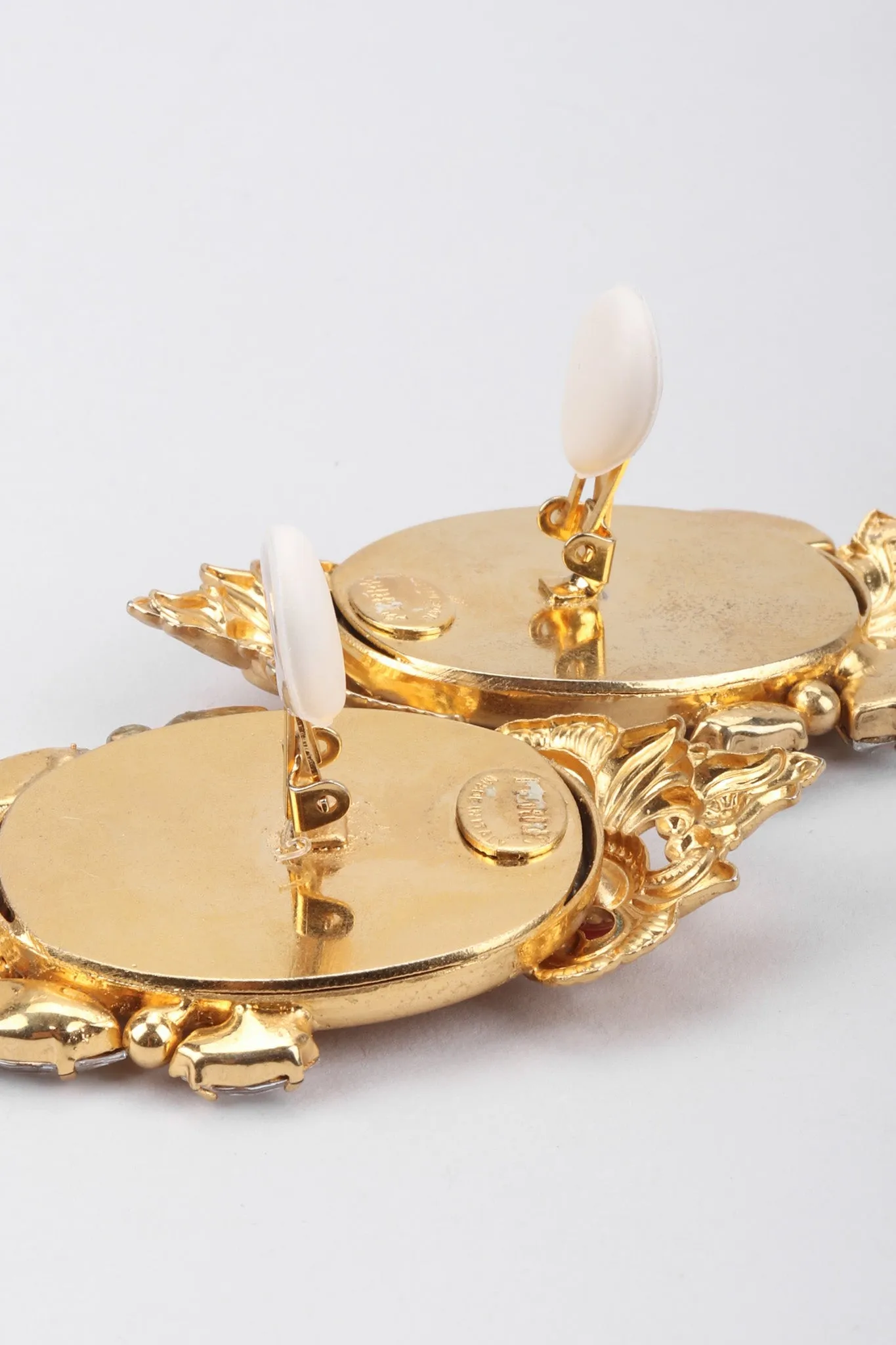 Baroque Relief Portrait Earrings