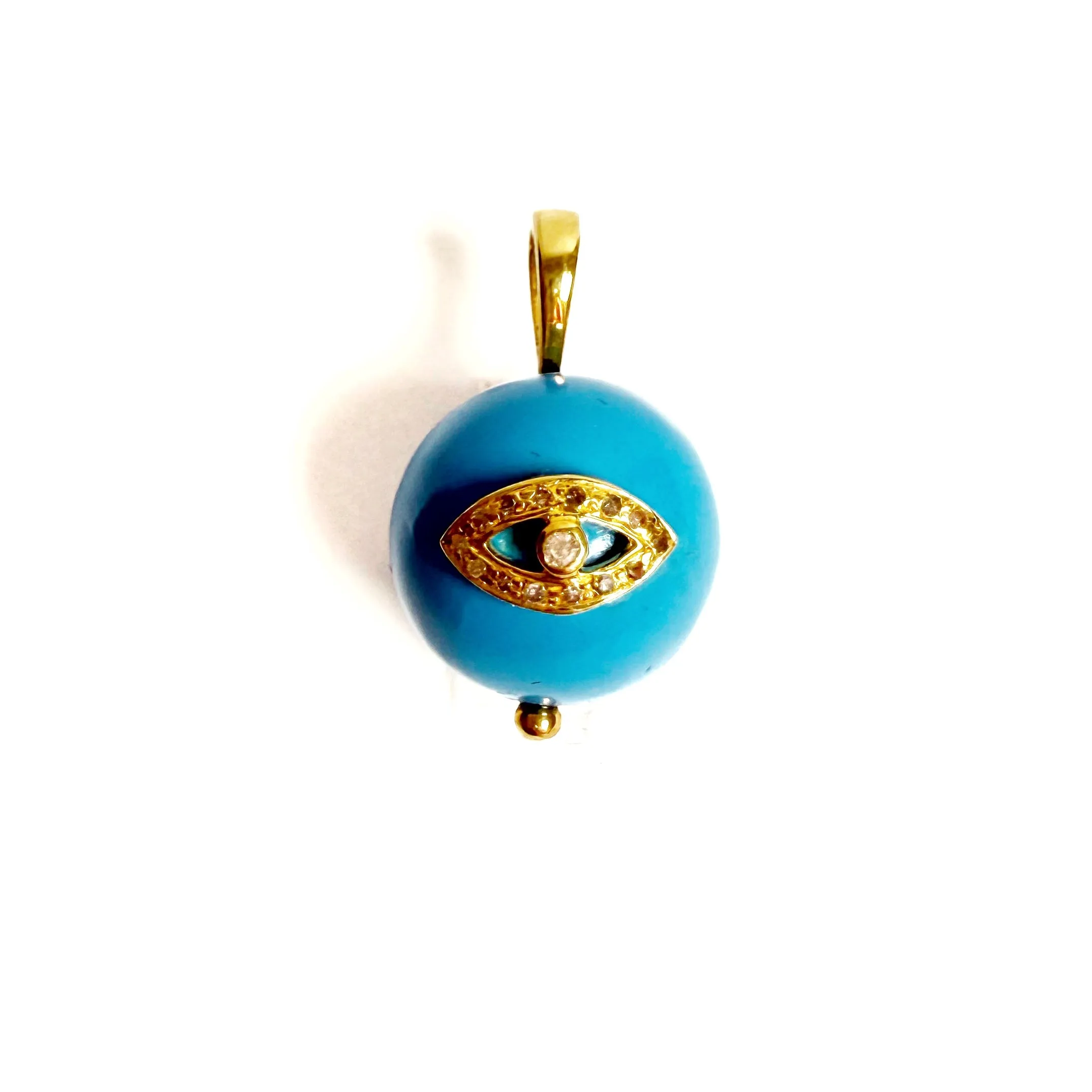 Bead Eye Natural Stone Charm