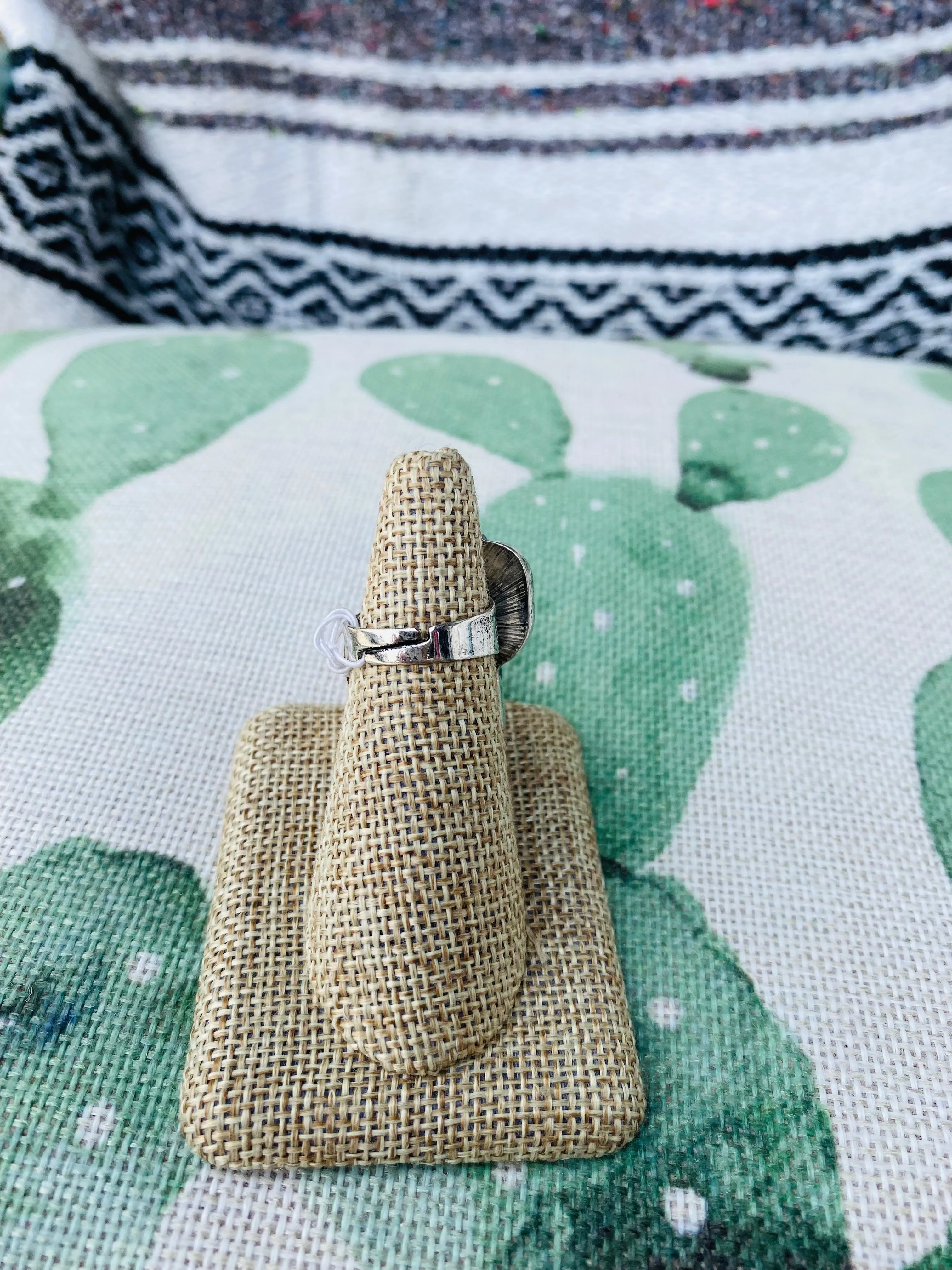 Beaded Leopard Cactus Ring