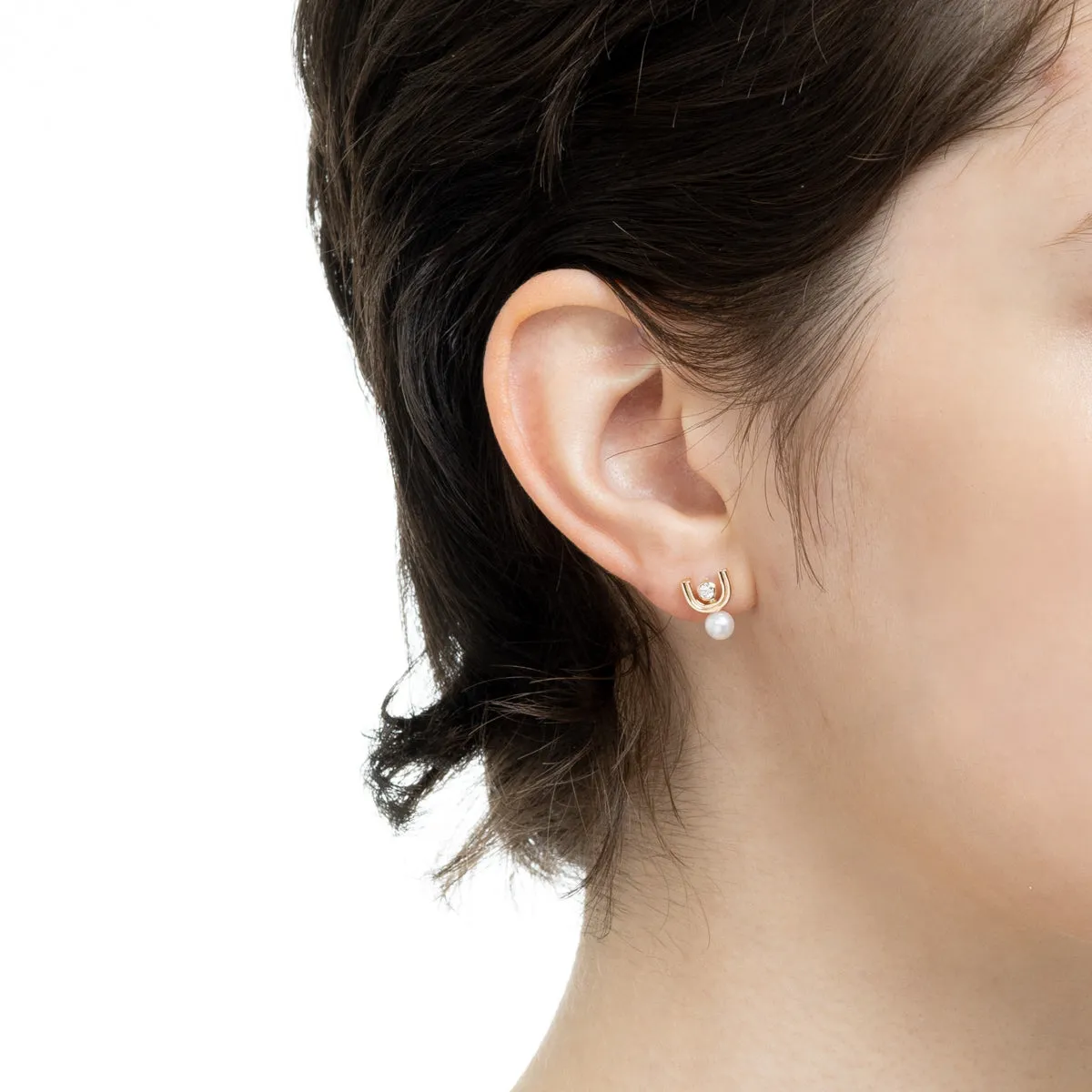 BELUGA Diamond Pearl Earring