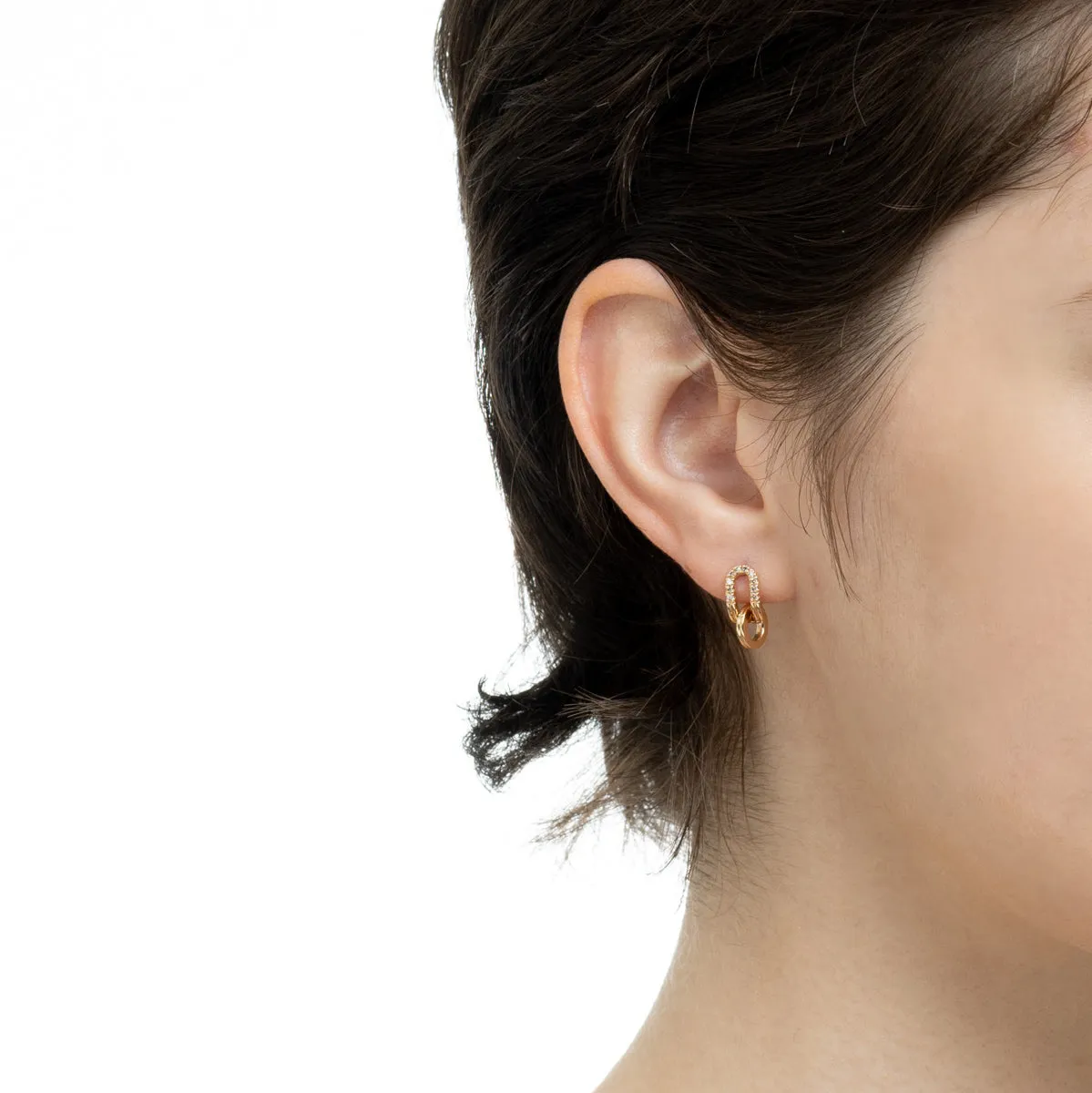 BELUGA Oblong Diamond Earring