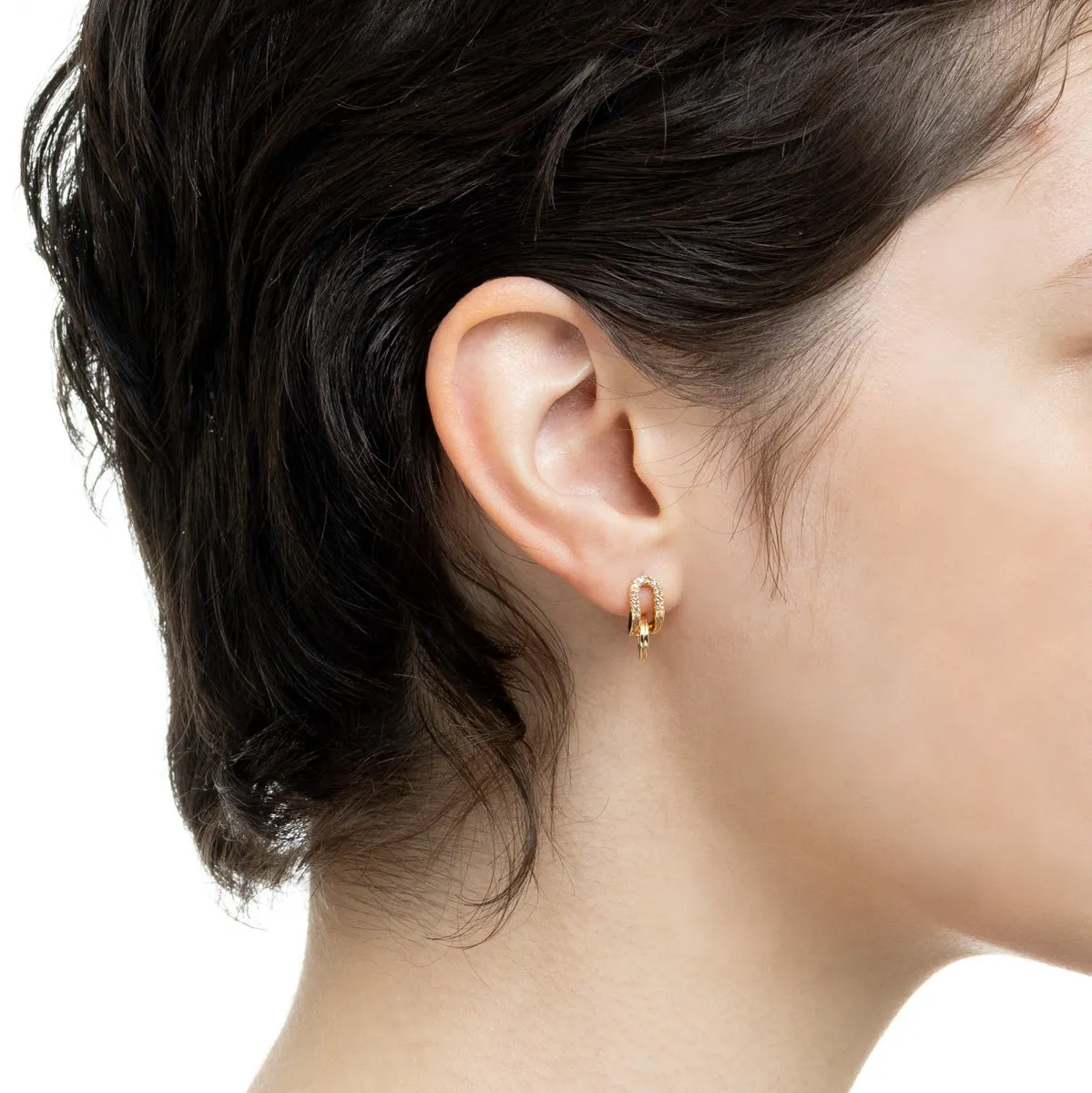 BELUGA Oblong Diamond Earring
