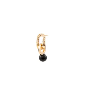 BELUGA Oblong Diamond Onyx Earring