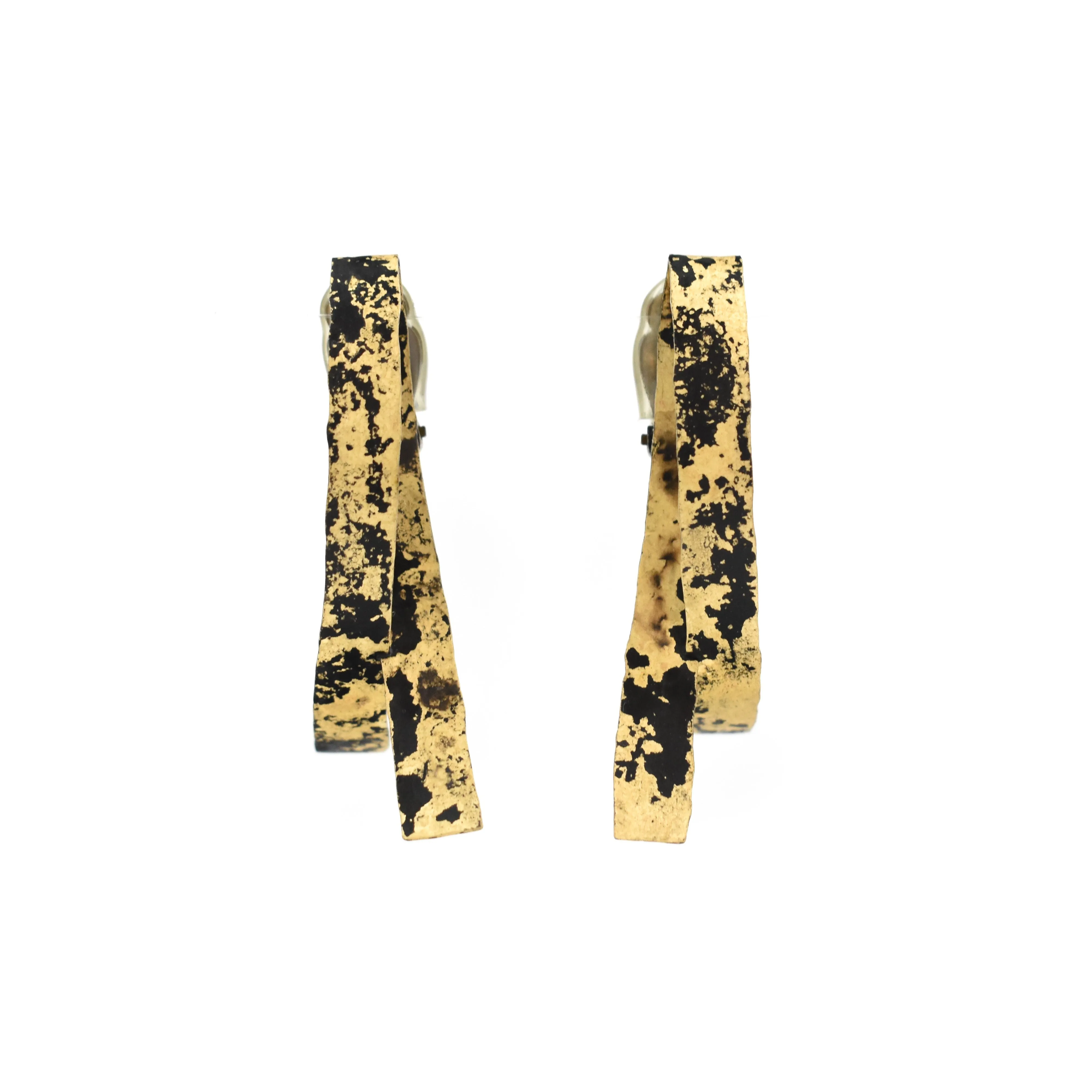 Biba Schutz Tortoise Ribbon Clip-On Earrings