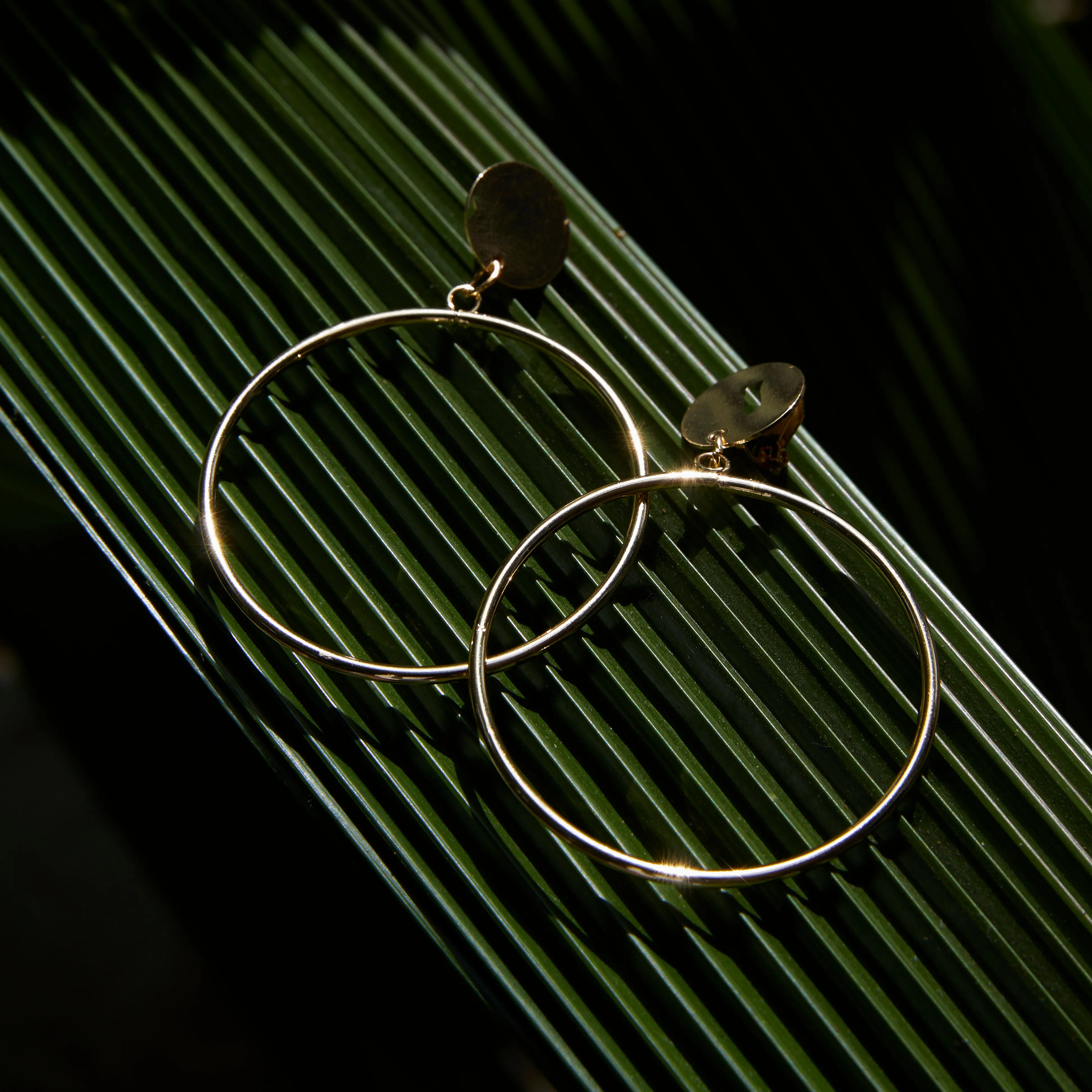 Big Round Clip On Earrings