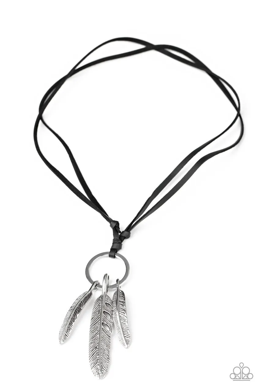 Bird Watcher Black Paparazzi Necklace