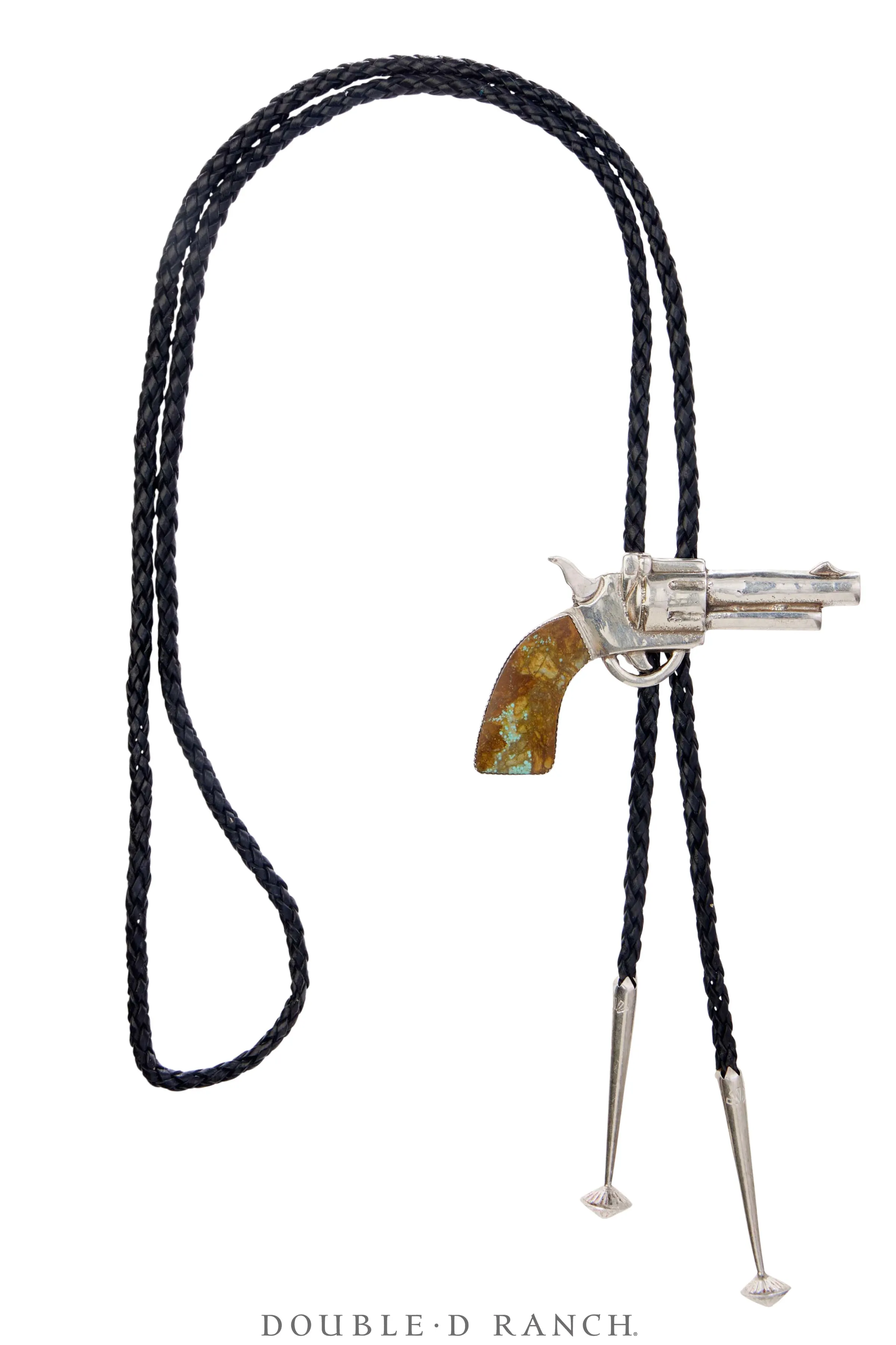 Bolo, Novelty, Pistol, Turquoise, Hallmark, Contemporary, 3478
