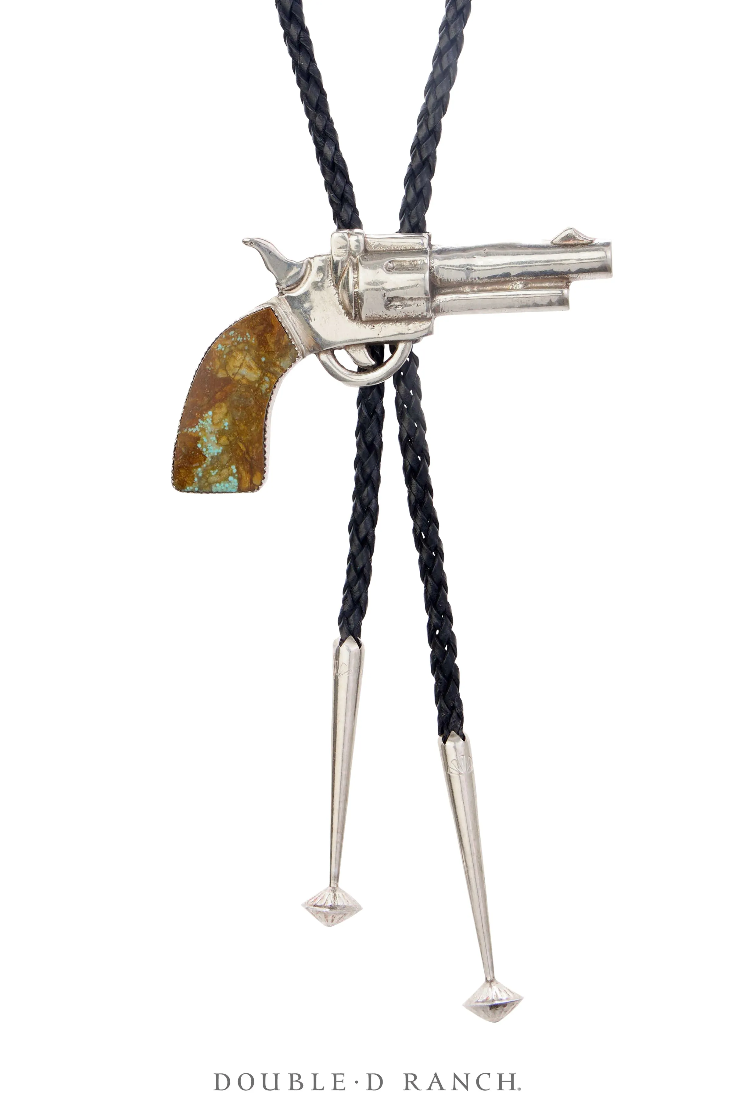 Bolo, Novelty, Pistol, Turquoise, Hallmark, Contemporary, 3478