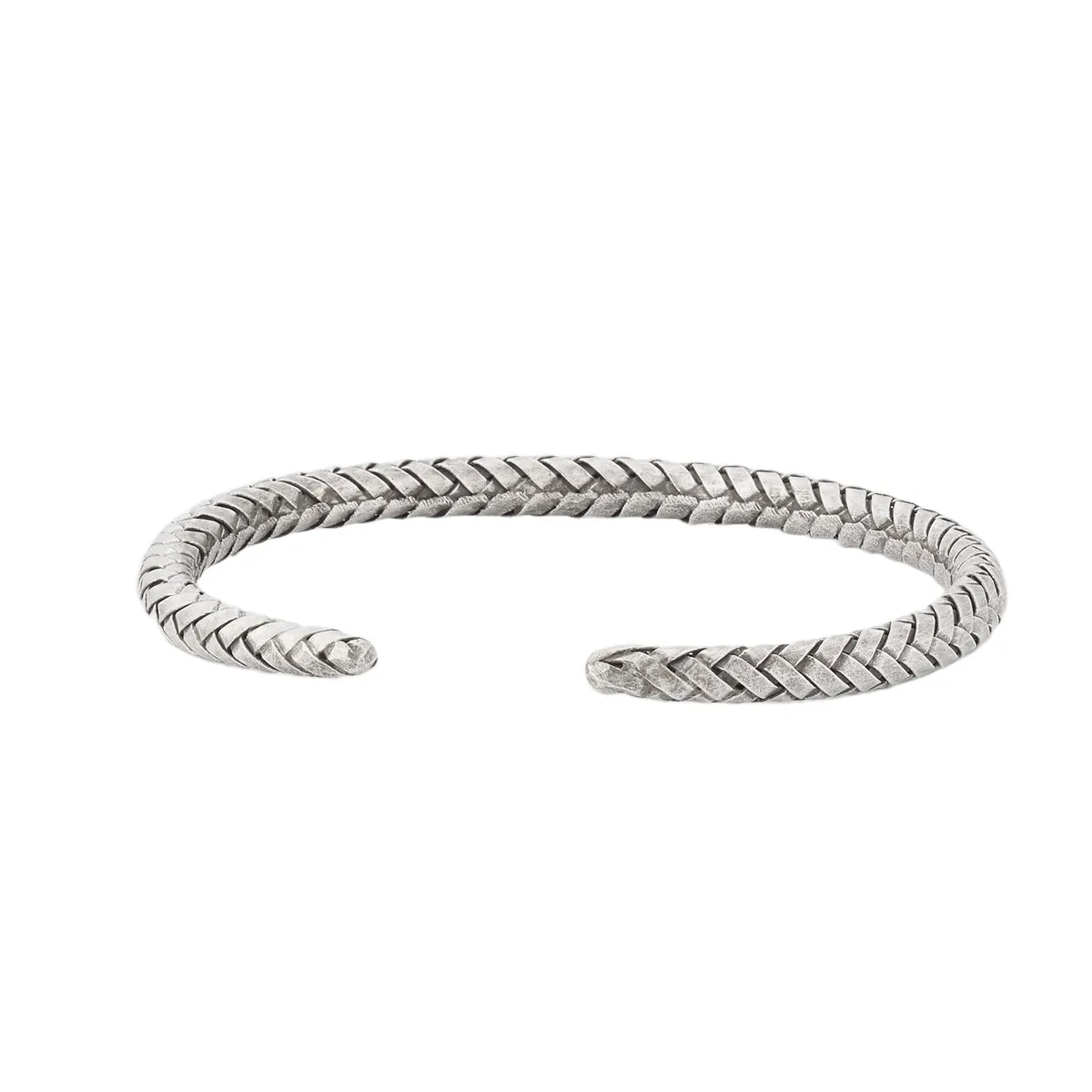 Braided Sterling Cuff Bracelet