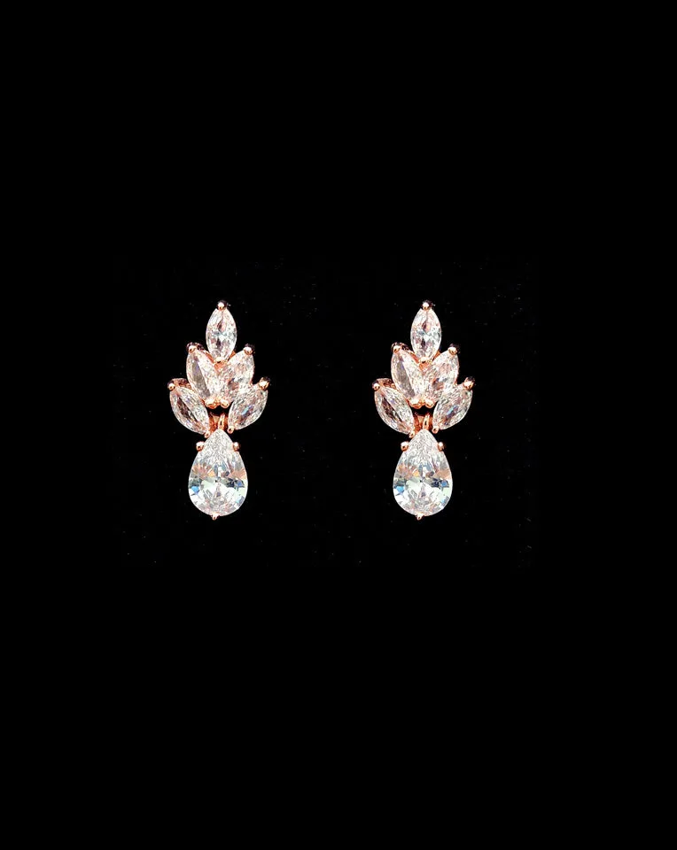 Bridal earrings - Queenie by Stephanie Browne