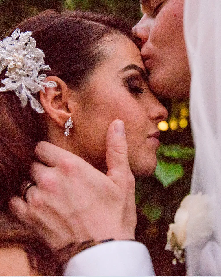Bridal earrings - Queenie by Stephanie Browne