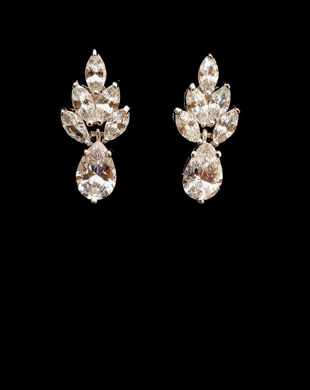 Bridal earrings - Queenie by Stephanie Browne