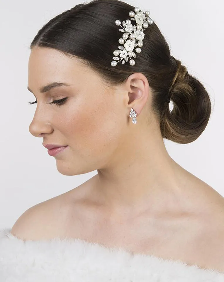 Bridal earrings - Queenie by Stephanie Browne