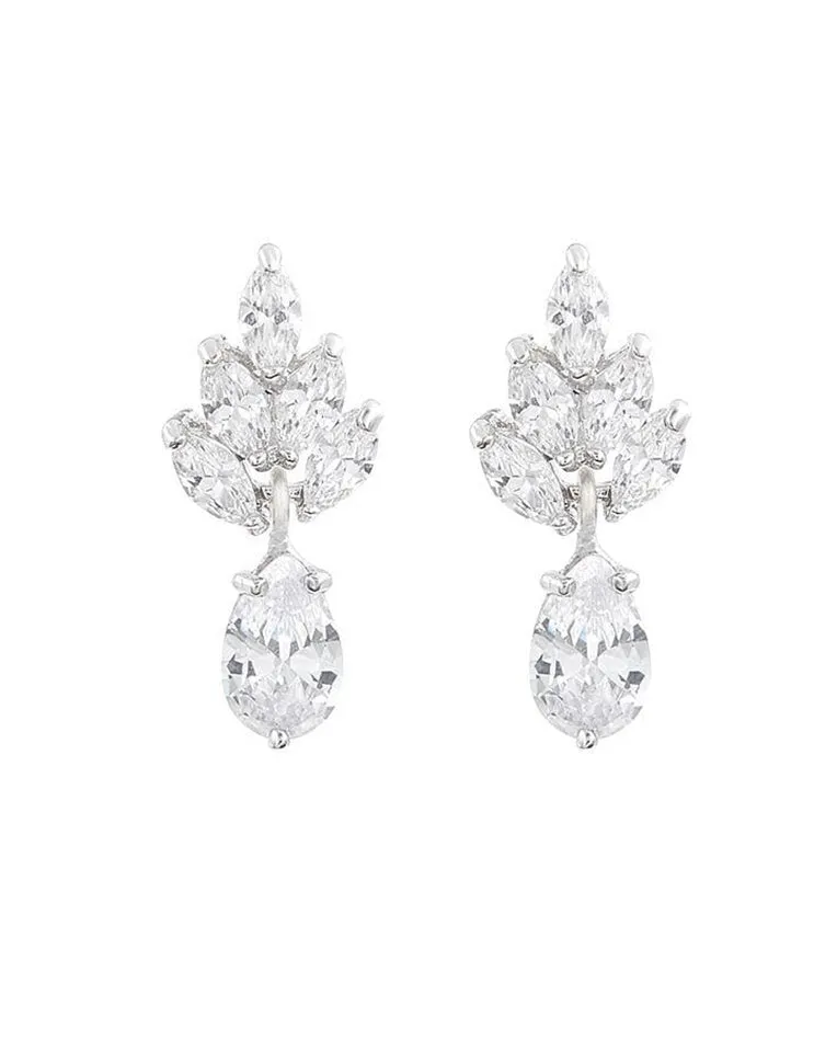 Bridal earrings - Queenie by Stephanie Browne