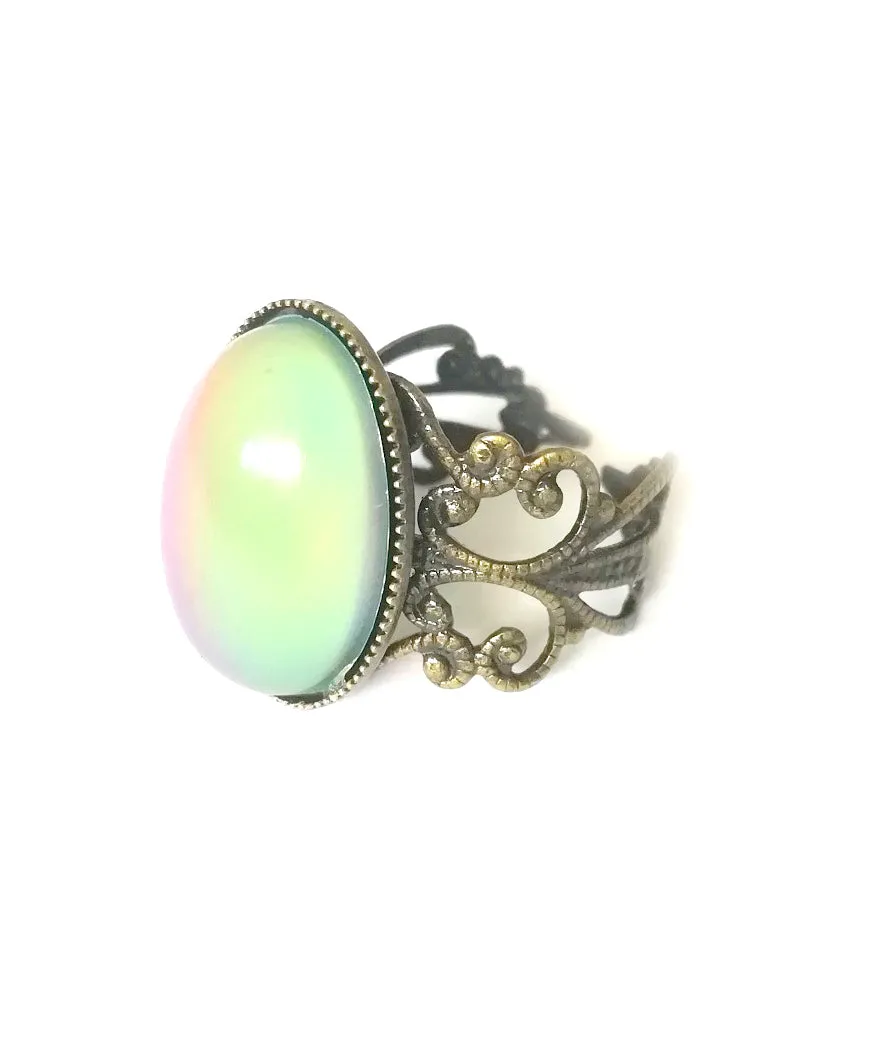 Bronzed Brass Mood Ring