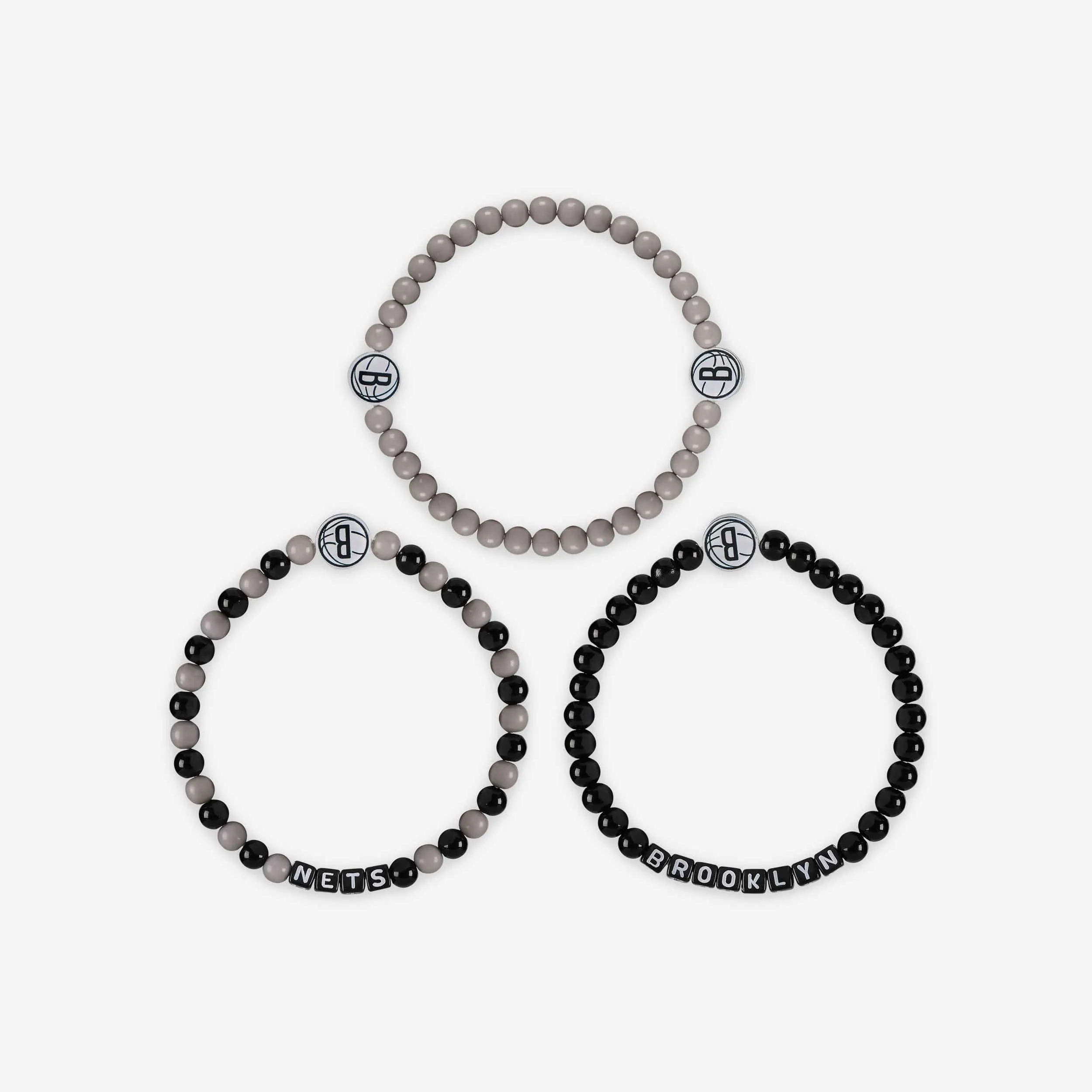 Brooklyn Nets 3 Pack Beaded Friendship Bracelet