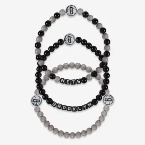 Brooklyn Nets 3 Pack Beaded Friendship Bracelet