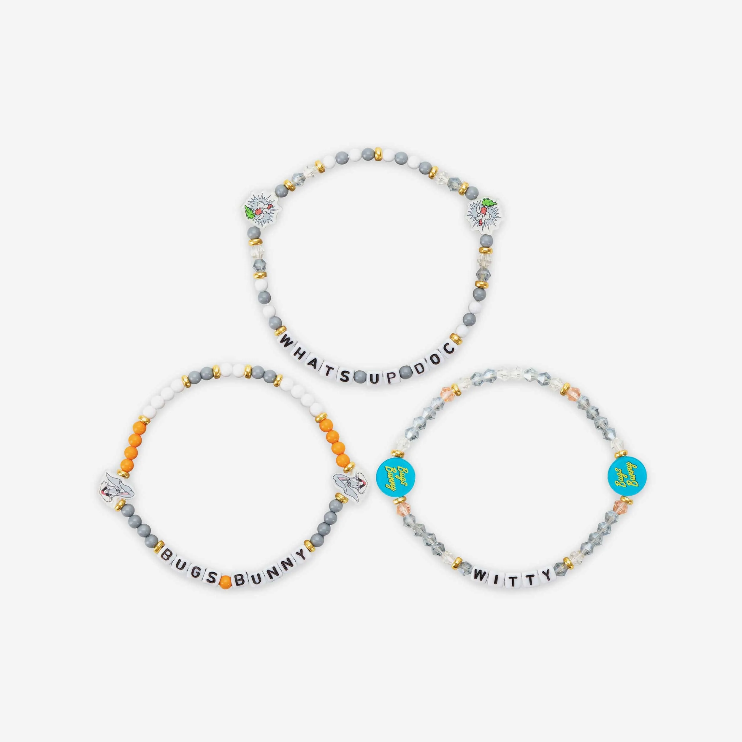 Bugs Bunny Looney Tunes 3 Pack Friendship Bracelet