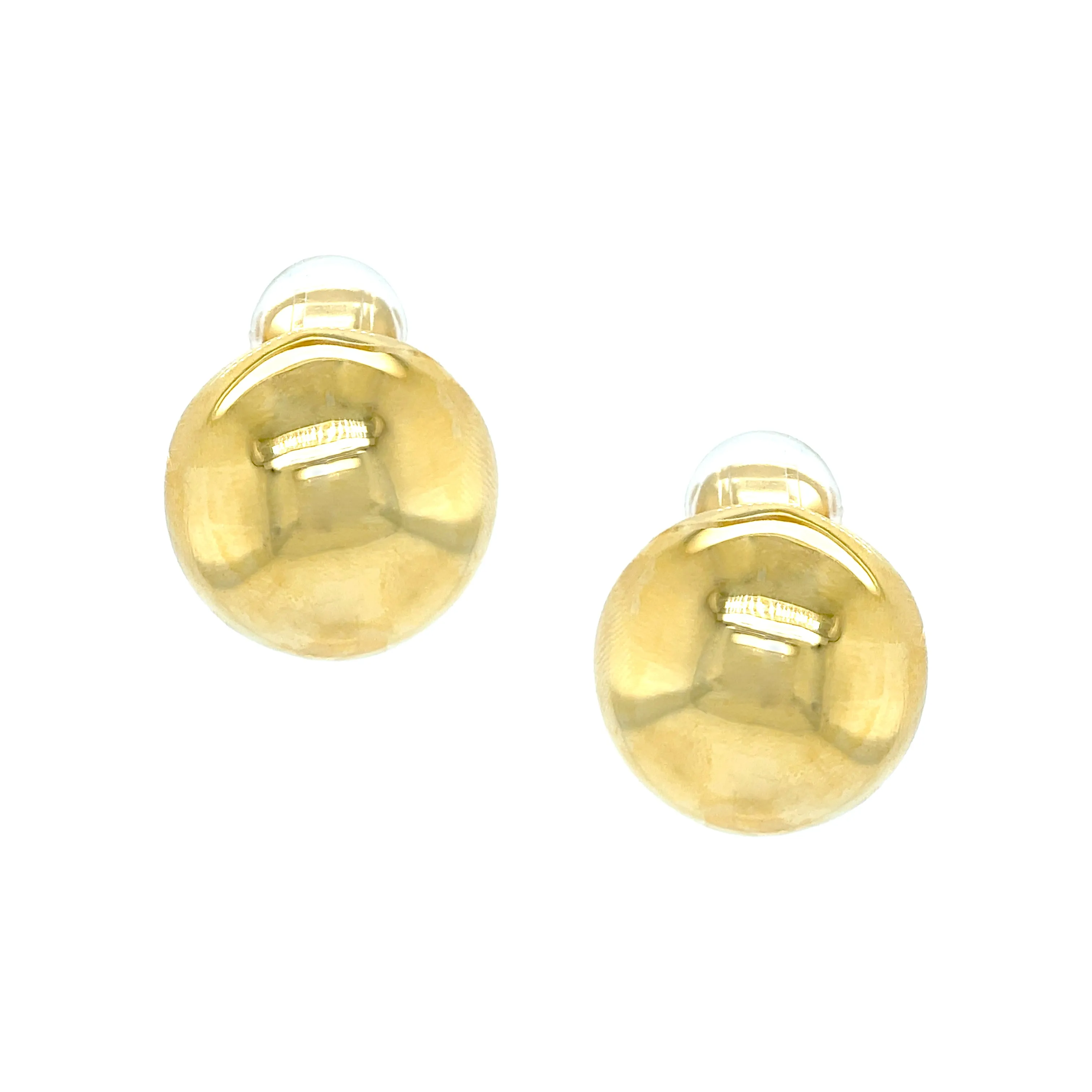 Button Clip On Earrings